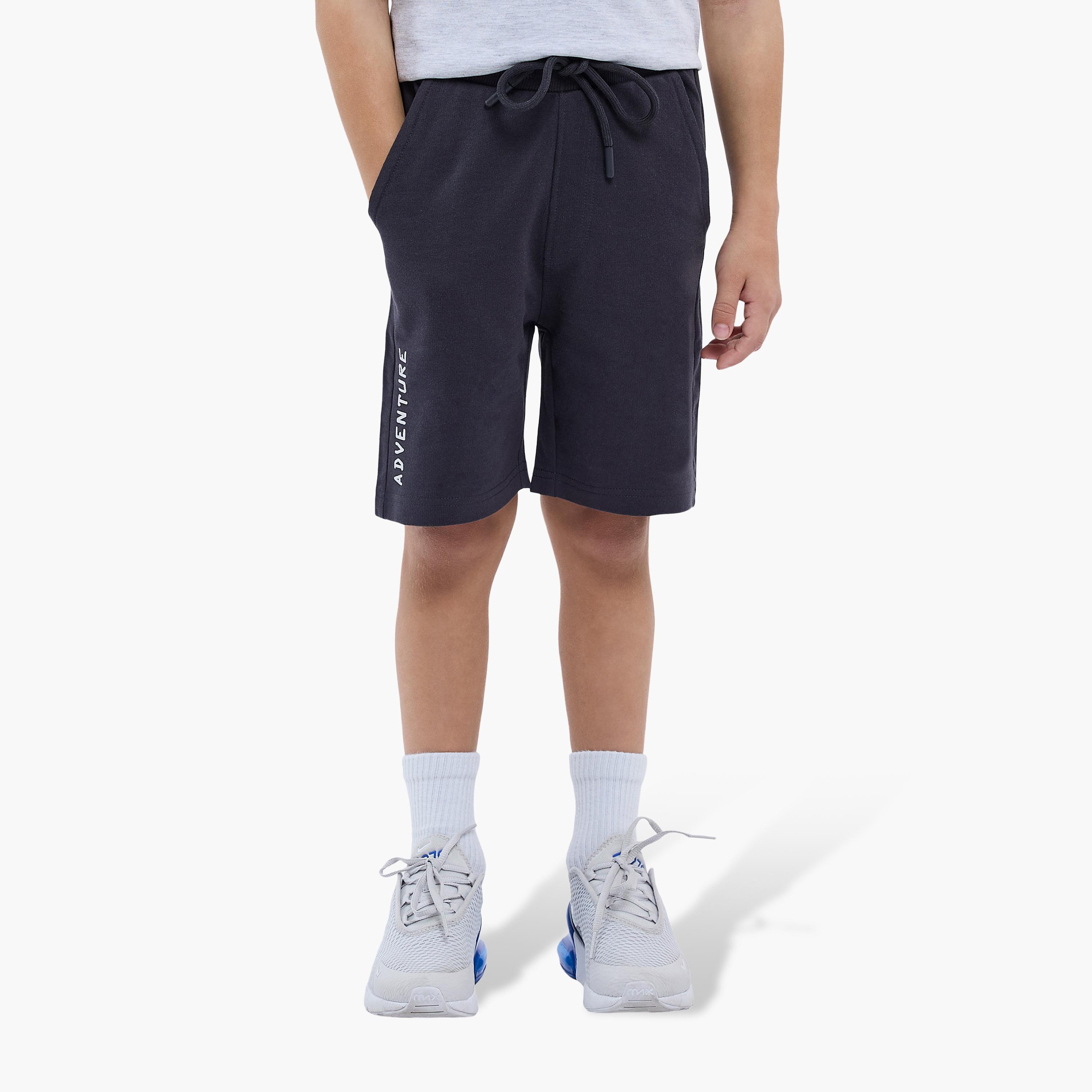 Victor and Jane Half Sleeves Adventure Printed T-Shirt & Shorts Set-boys-clothing-setsandcoords-image-2