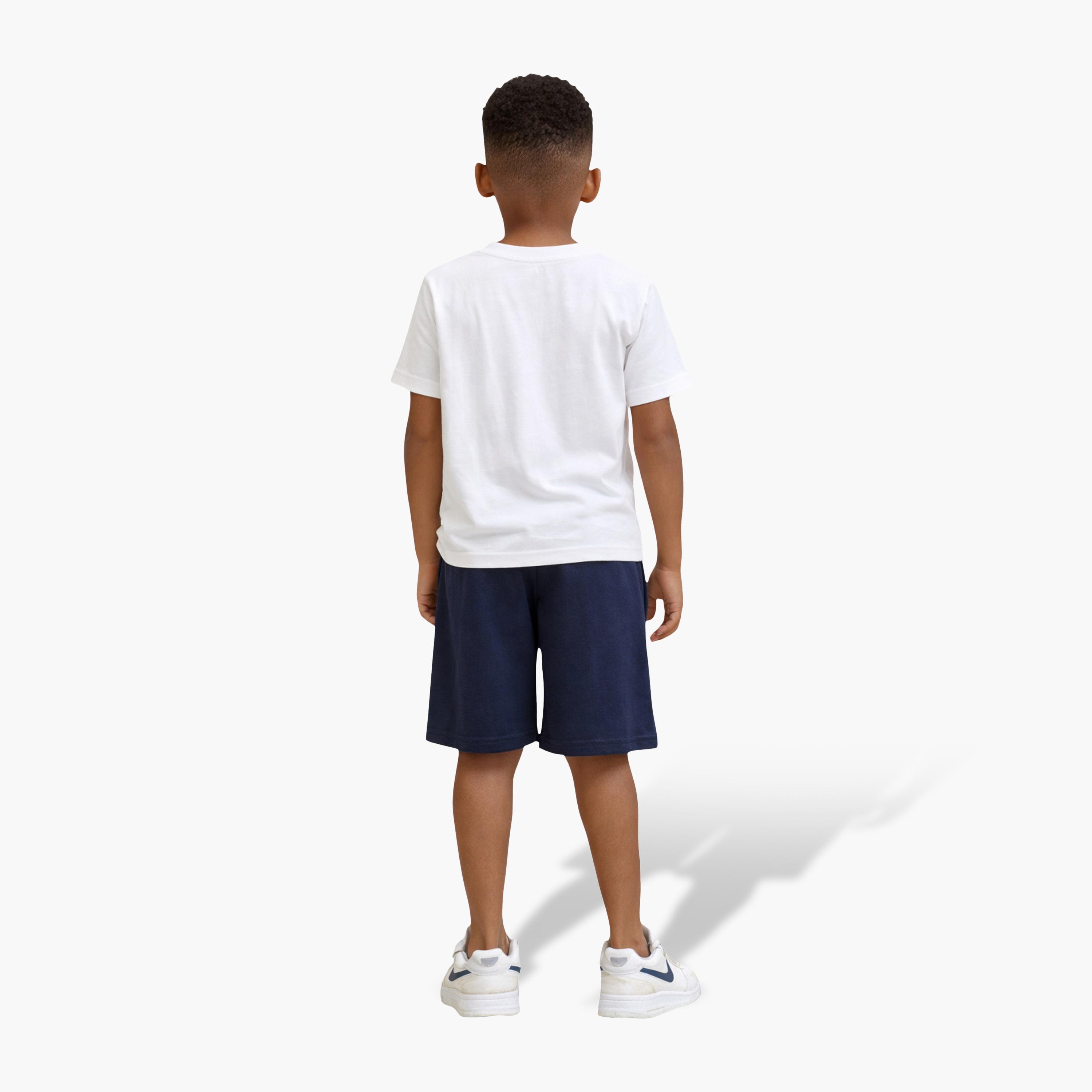 طقم تي شيرت بطبعة مهرجان الركمجة وشورت كحلي من فيكتور آند جين-boys-clothing-setsandcoords-image-2