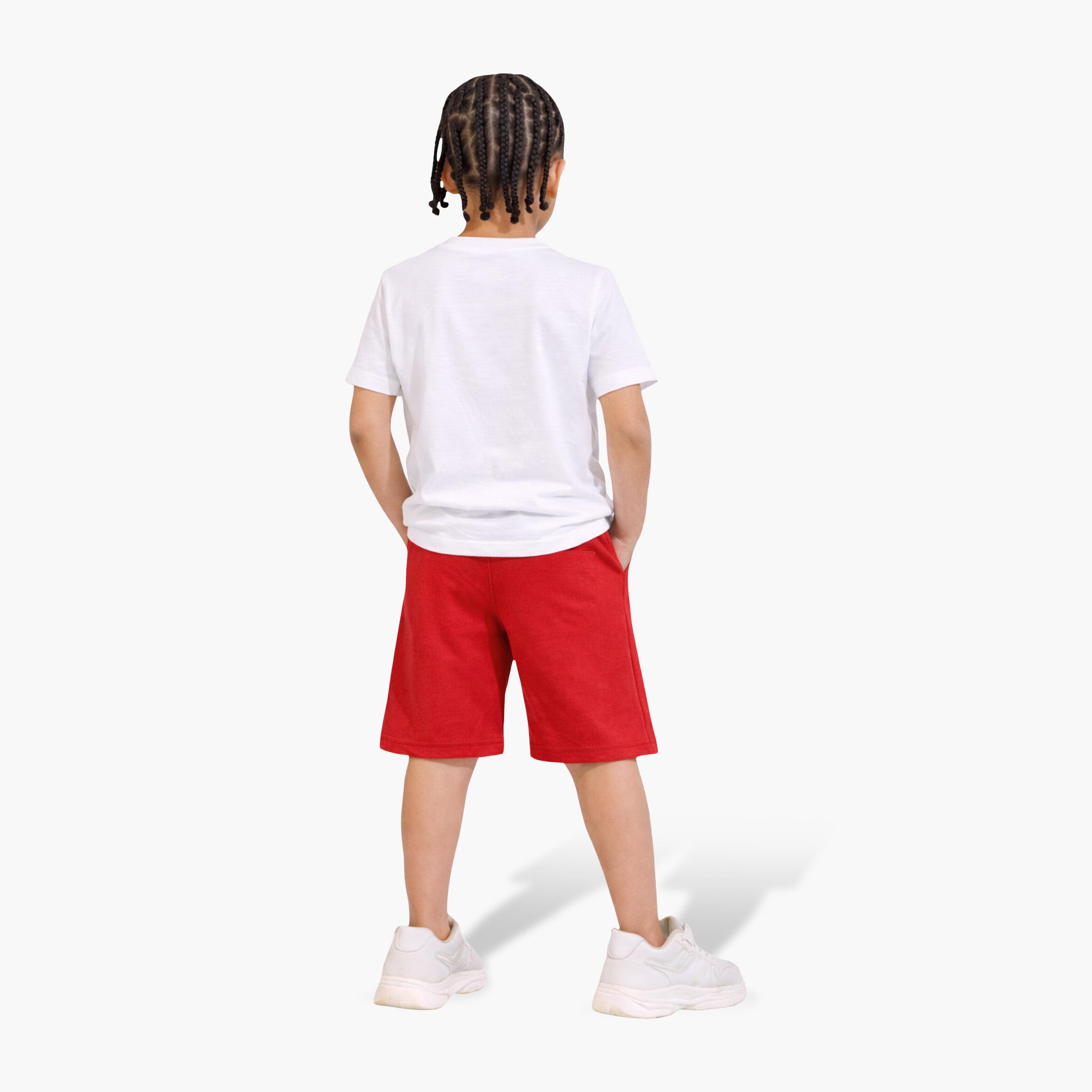 طقم تي شيرت بطبعة "Surf Life" وشورت أحمر من فيكتور آند جين-boys-clothing-setsandcoords-image-2