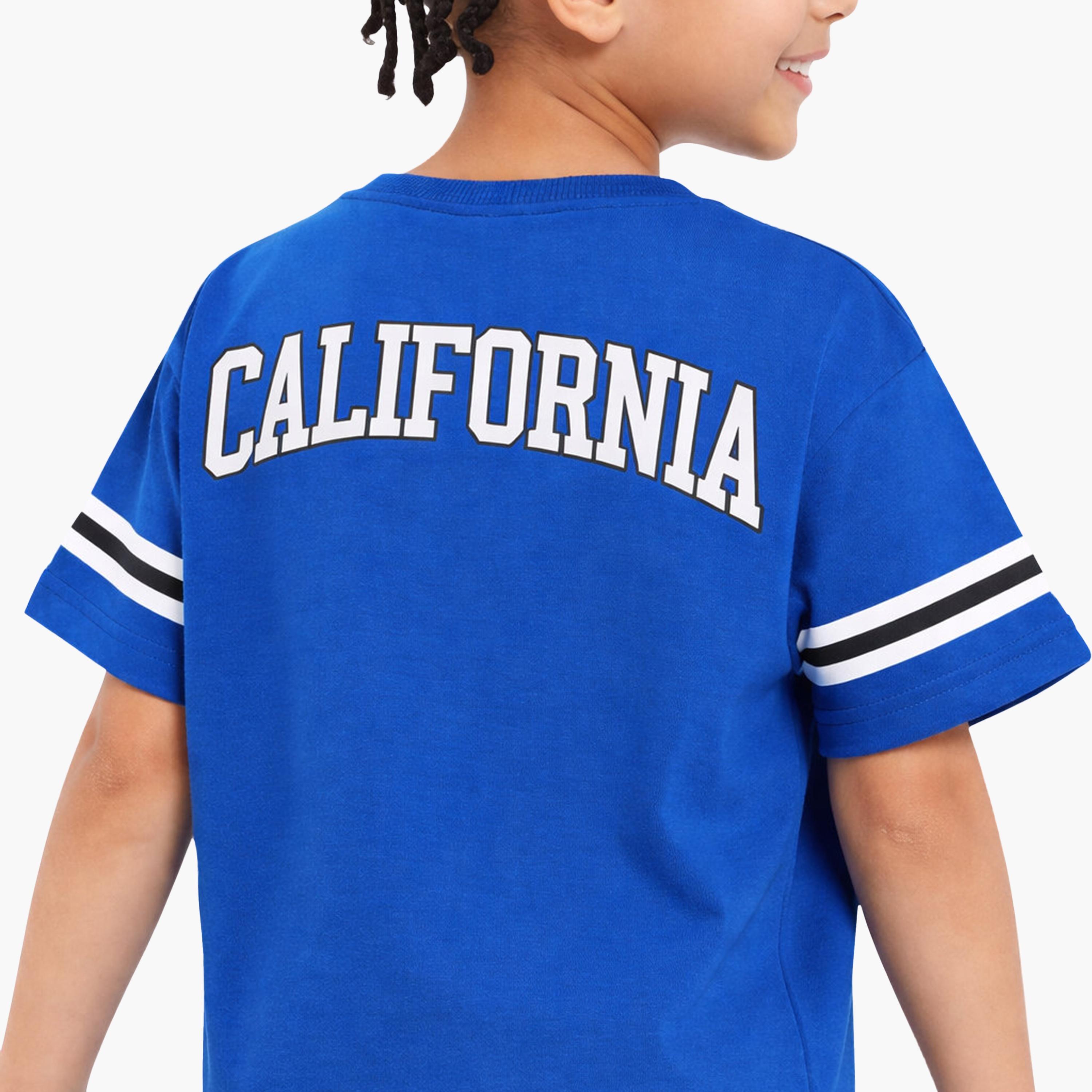 Victor and Jane Half Sleeves California 56 Jersey T-Shirt & Shorts Set-boys-clothing-setsandcoords-image-4