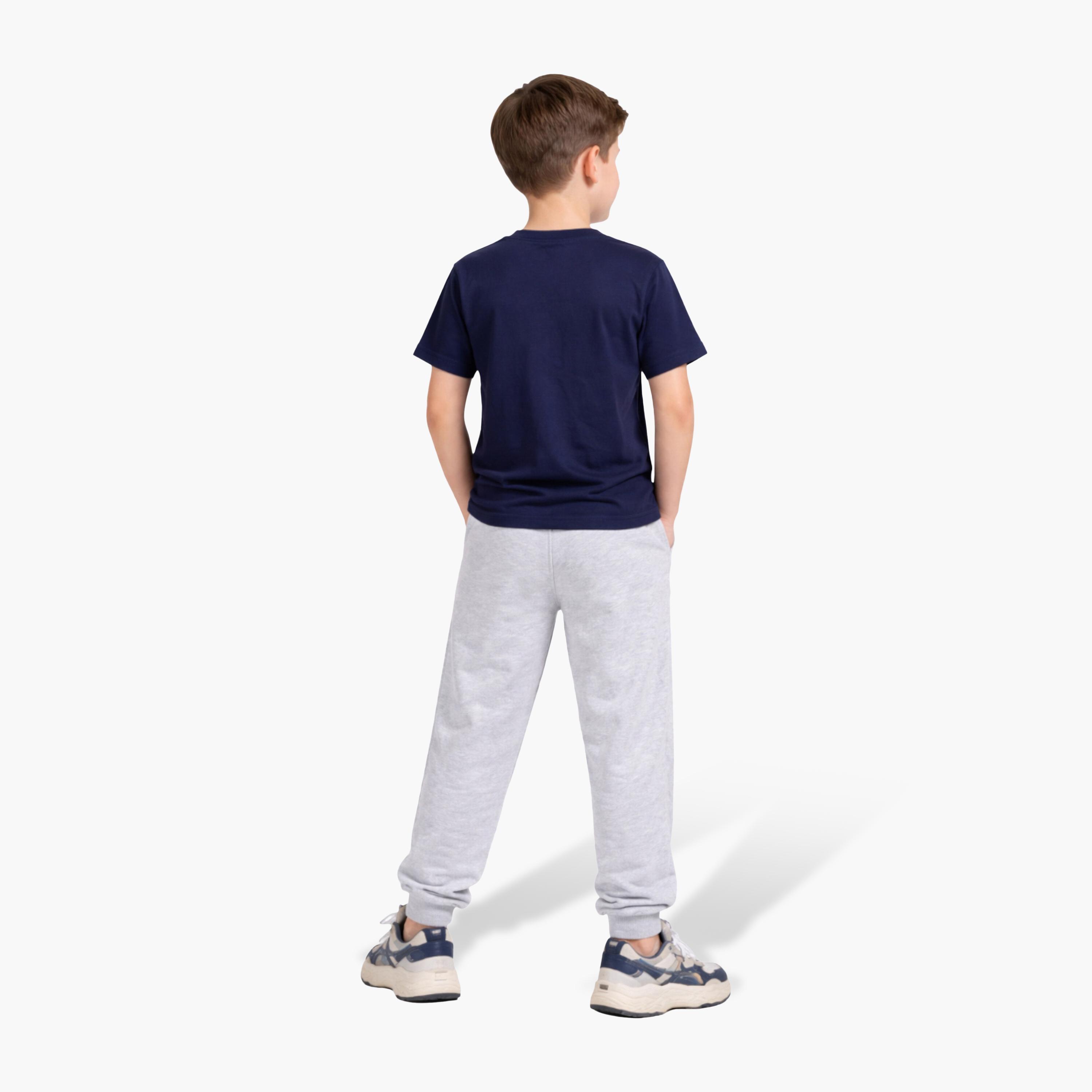 Victor and Jane Half Sleeves Yachting Printed T-Shirt & Joggers Set-boys-clothing-setsandcoords-image-2