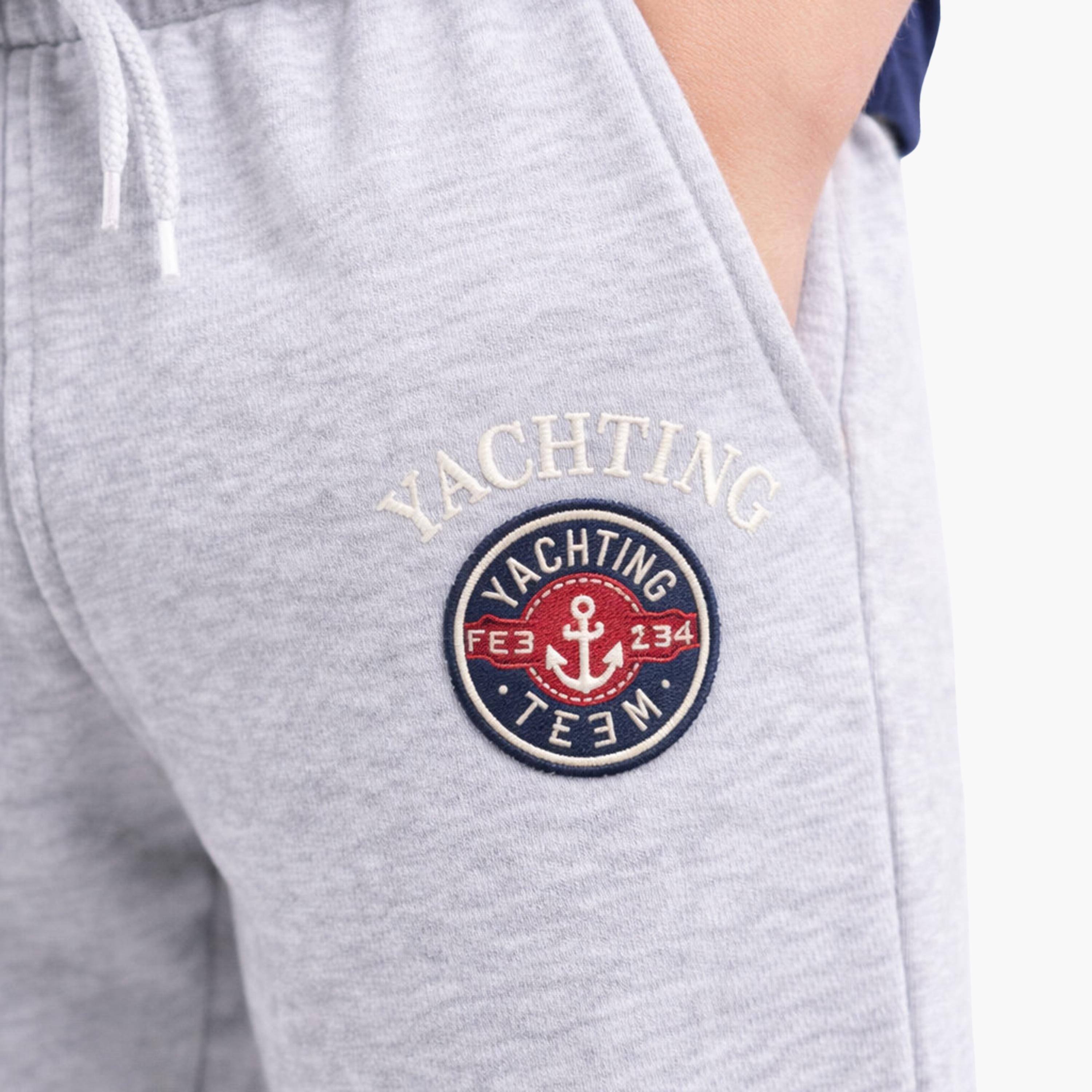 Victor and Jane Half Sleeves Yachting Printed T-Shirt & Joggers Set-boys-clothing-setsandcoords-image-5