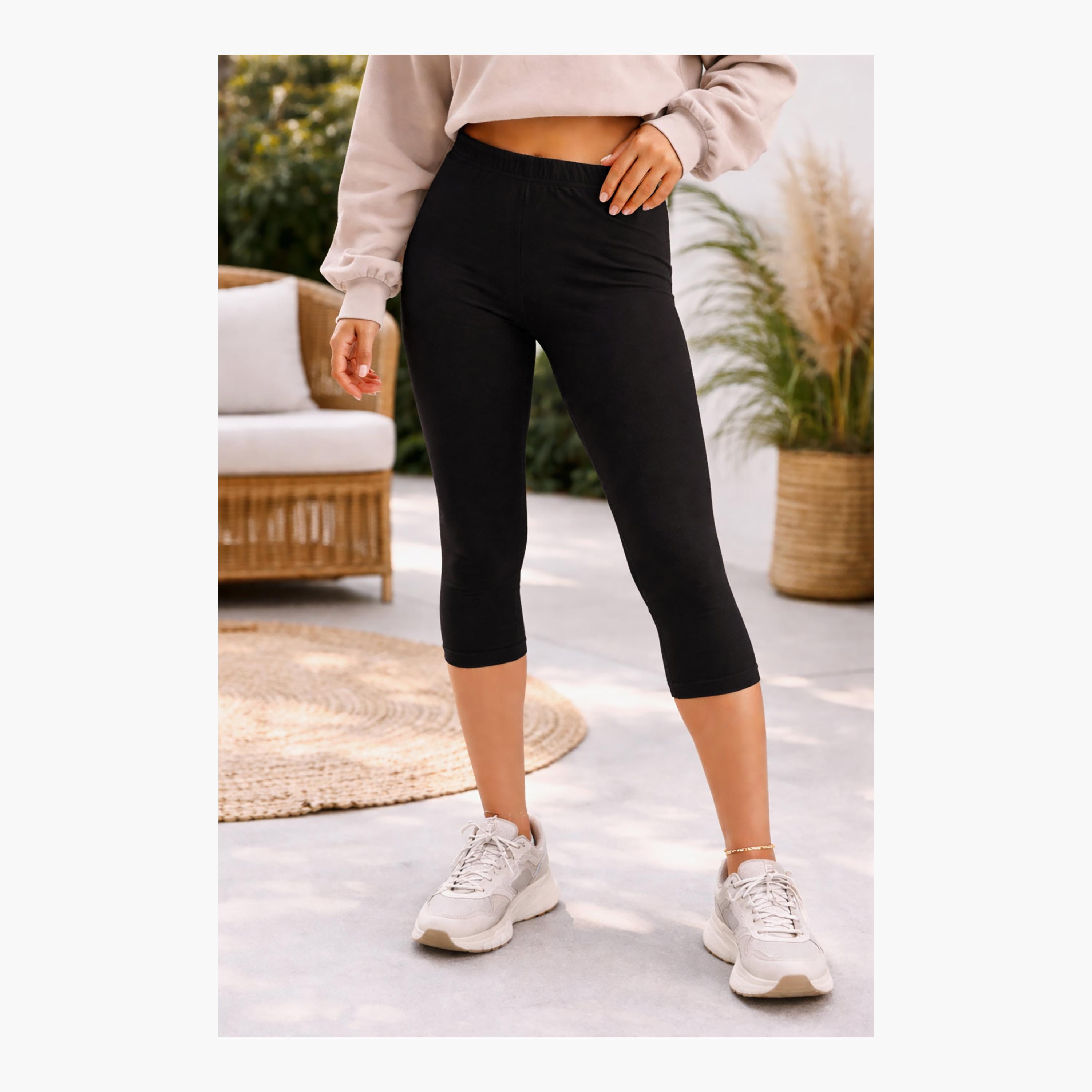 Victor and Jane 2-Piece Basic Stretch Capri Leggings-girls-clothing-bottoms-leggings-image-3