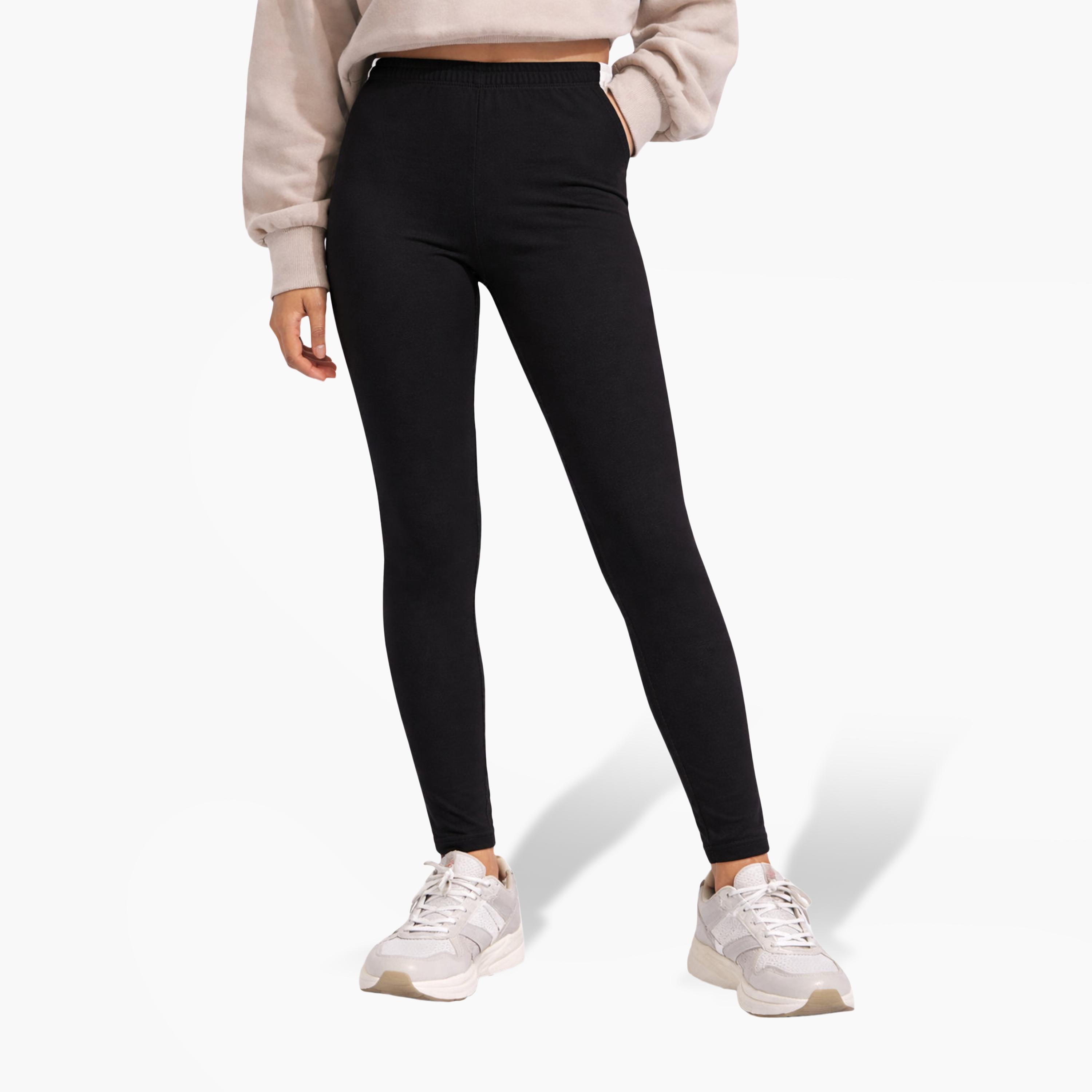 Victor and Jane 2-Piece Basic Stretch Leggings-girls-clothing-bottoms-leggings-image-3