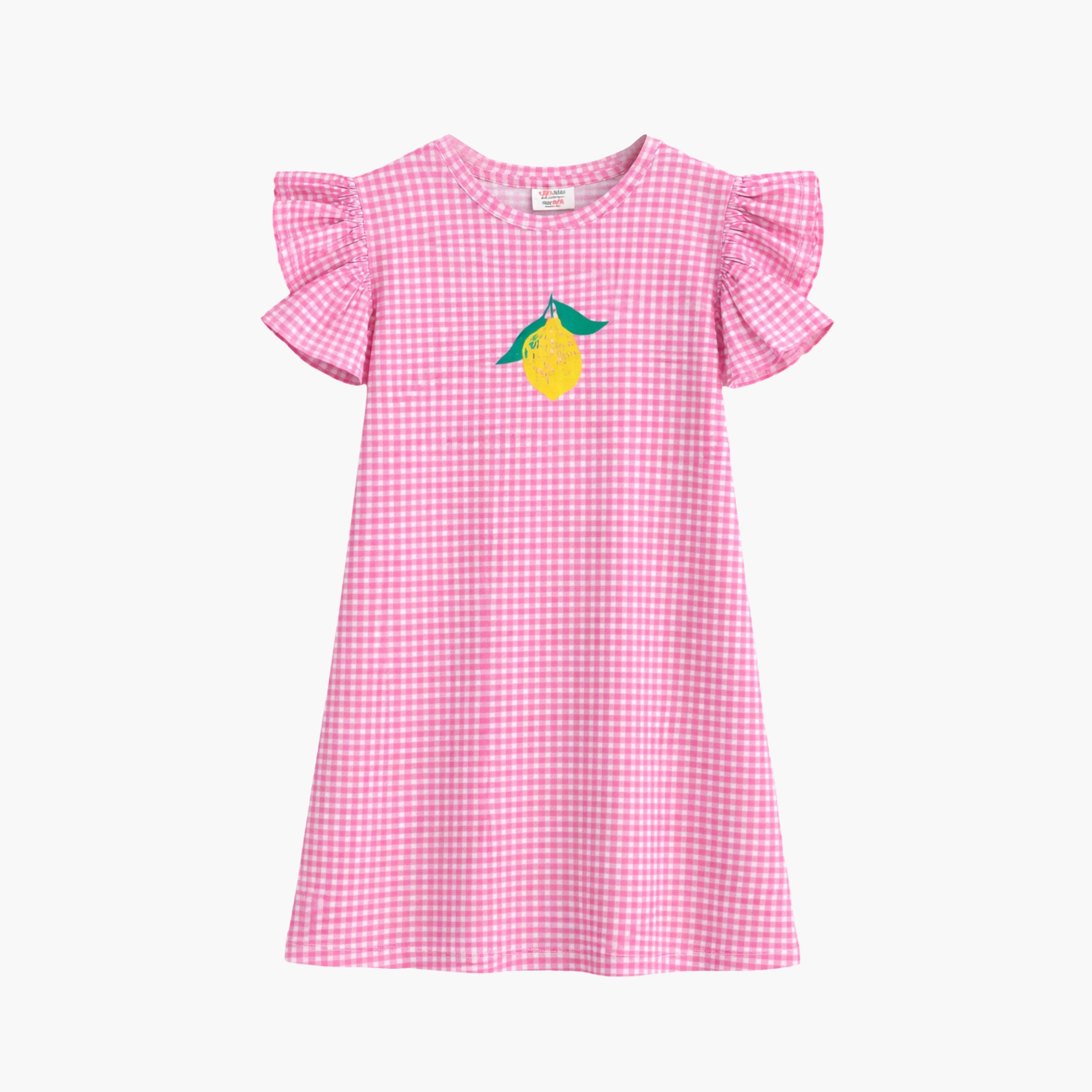 Victor and Jane Pineapple Print Sleep Tee Dress-girls-clothing-dressesandjumpsuits-image-5
