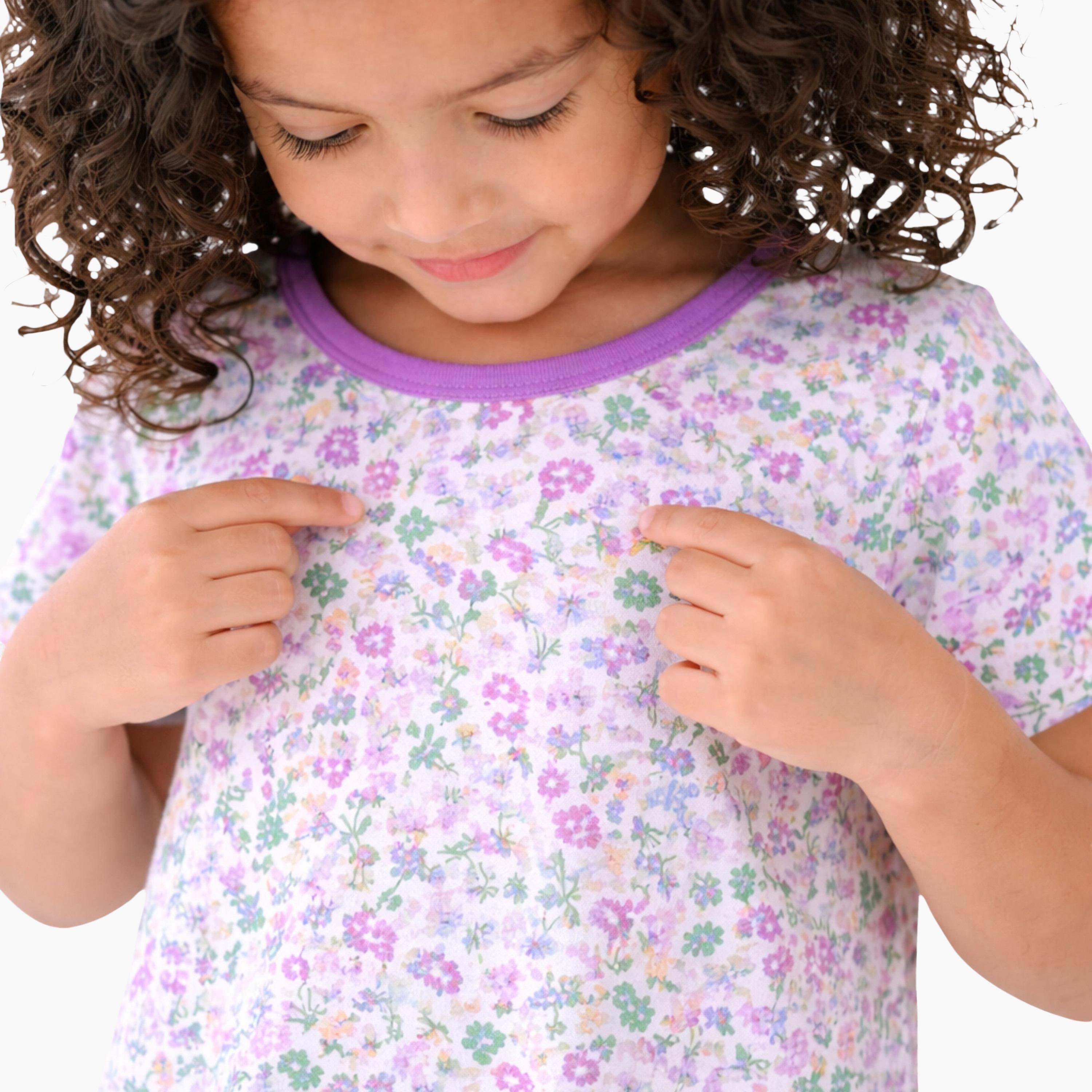 Victor and Jane Floral Print Sleep Tee Dress-girls-clothing-dressesandjumpsuits-image-5