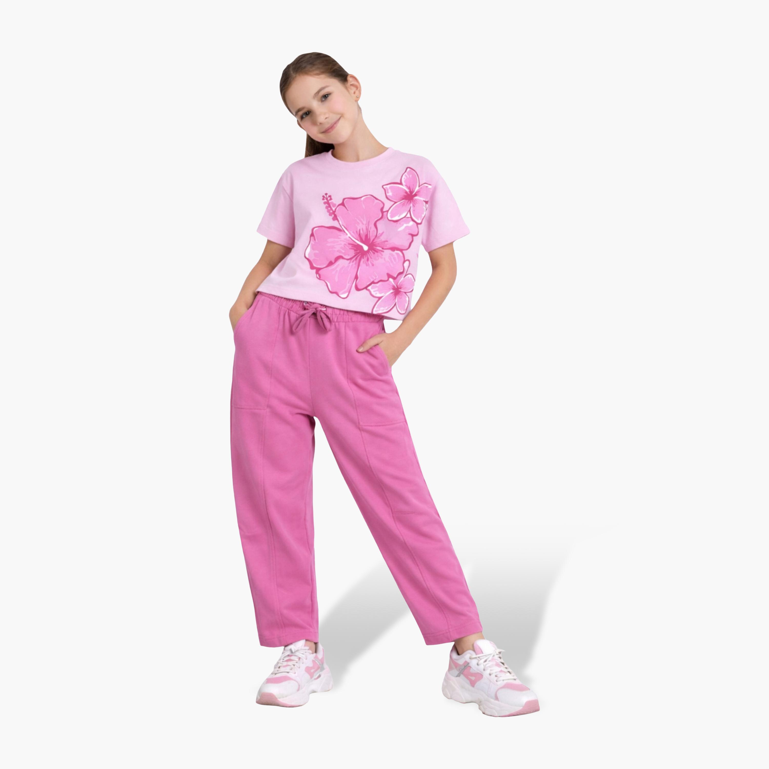 Victor and Jane Floral Print Top & Pants Set-baby-girls-clothing-setsandcoords-image-3
