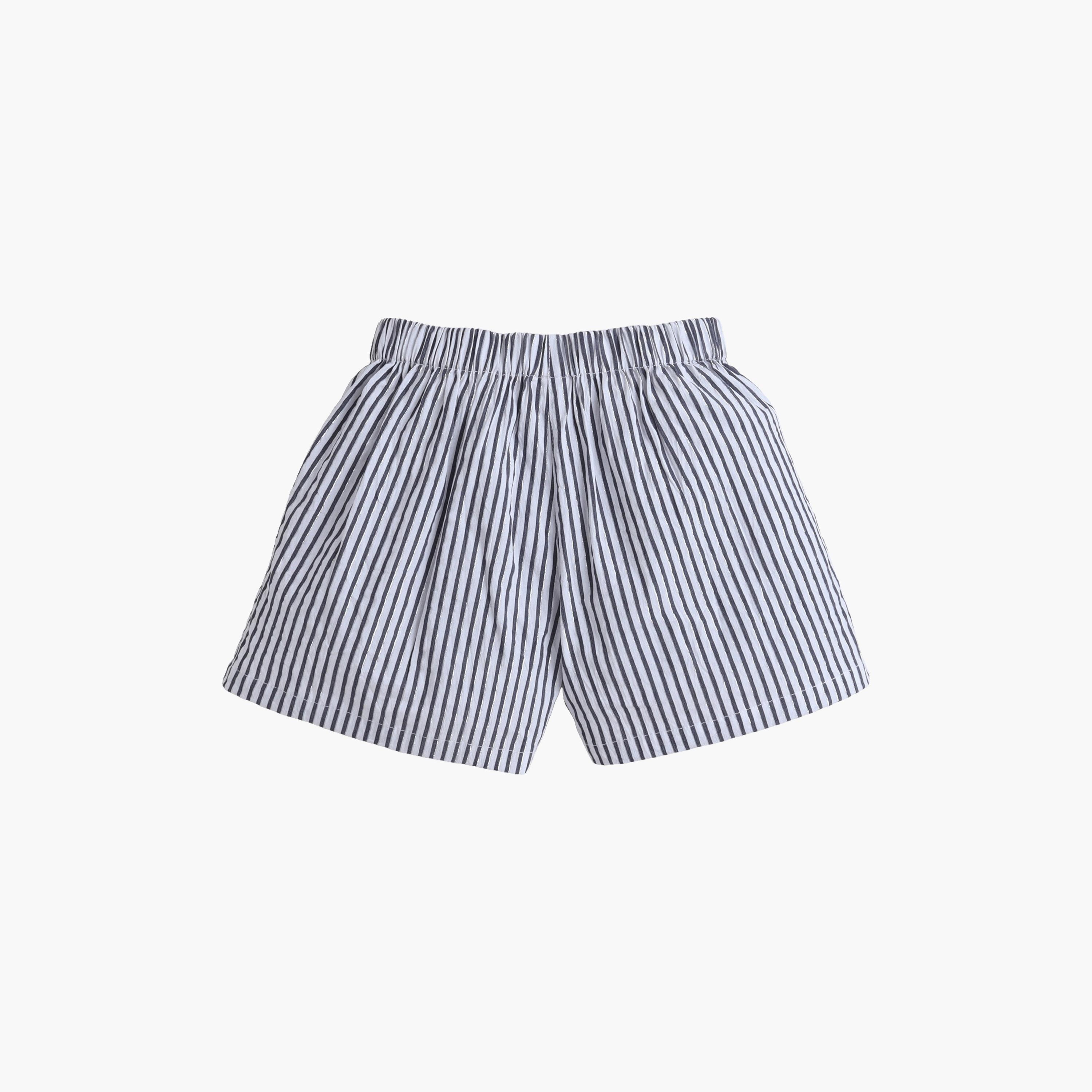 Victor and Jane Short Sleeves Striped Top & Short Sets-girls-clothing-setsandcoords-image-5
