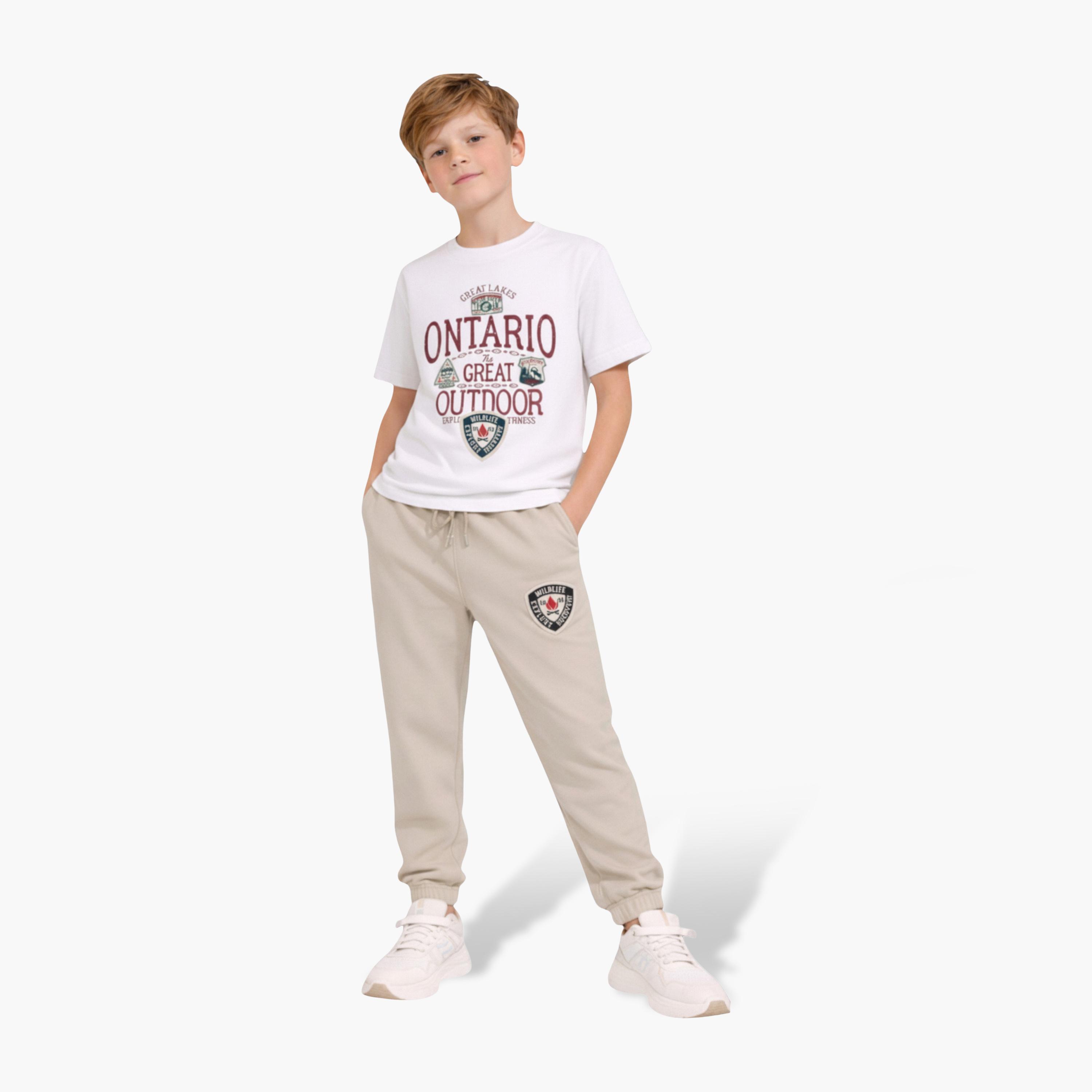 Victor and Jane Ontario Club Player T-Shirt & Olive Joggers Set-boys-clothing-setsandcoords-image-1