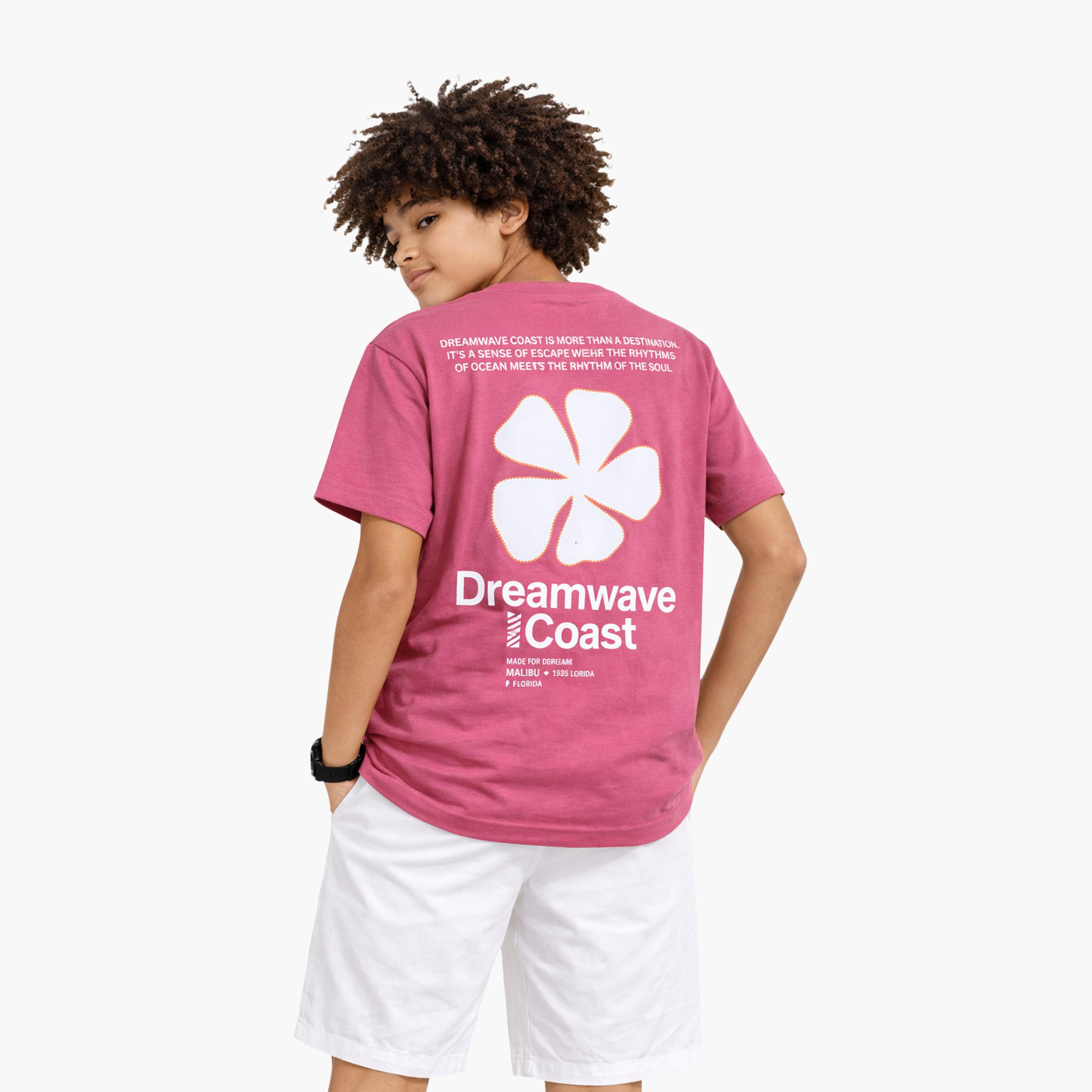 Victor and Jane Half Sleeves Dreamwave Coast Graphic Relaxed Fit T-Shirt-boys-clothing-tshirtsandpolos-image-2