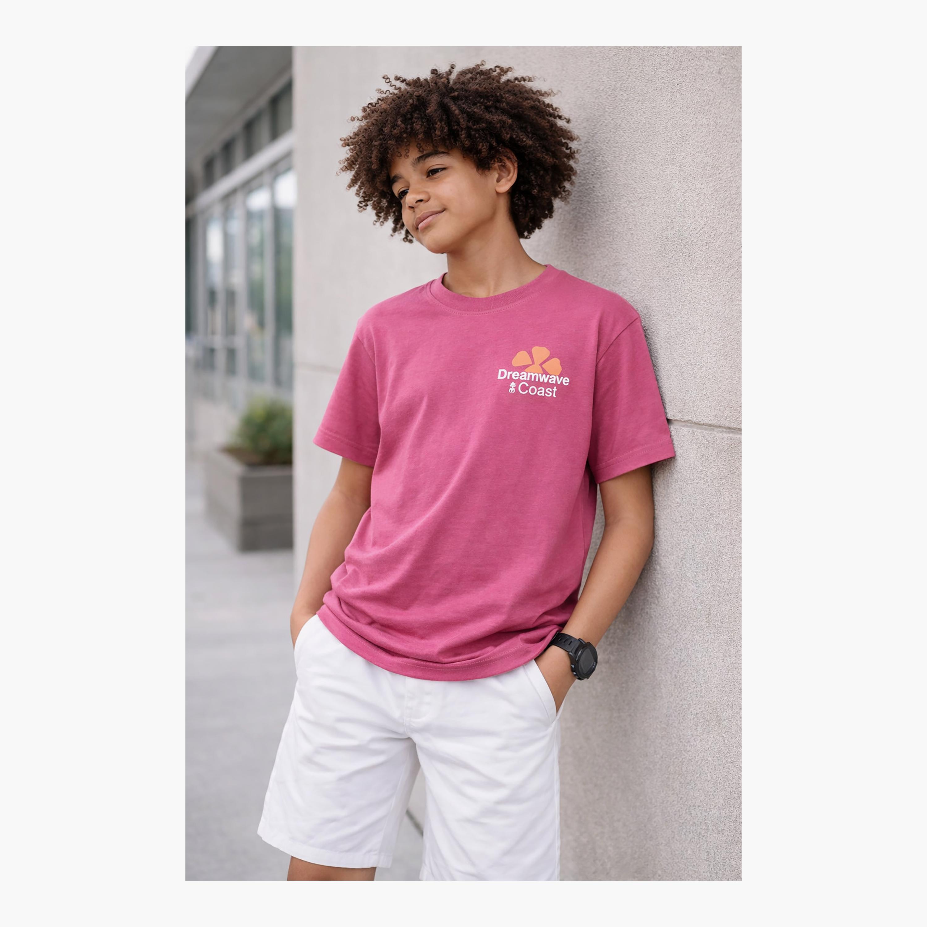 Victor and Jane Half Sleeves Dreamwave Coast Graphic Relaxed Fit T-Shirt-boys-clothing-tshirtsandpolos-image-3