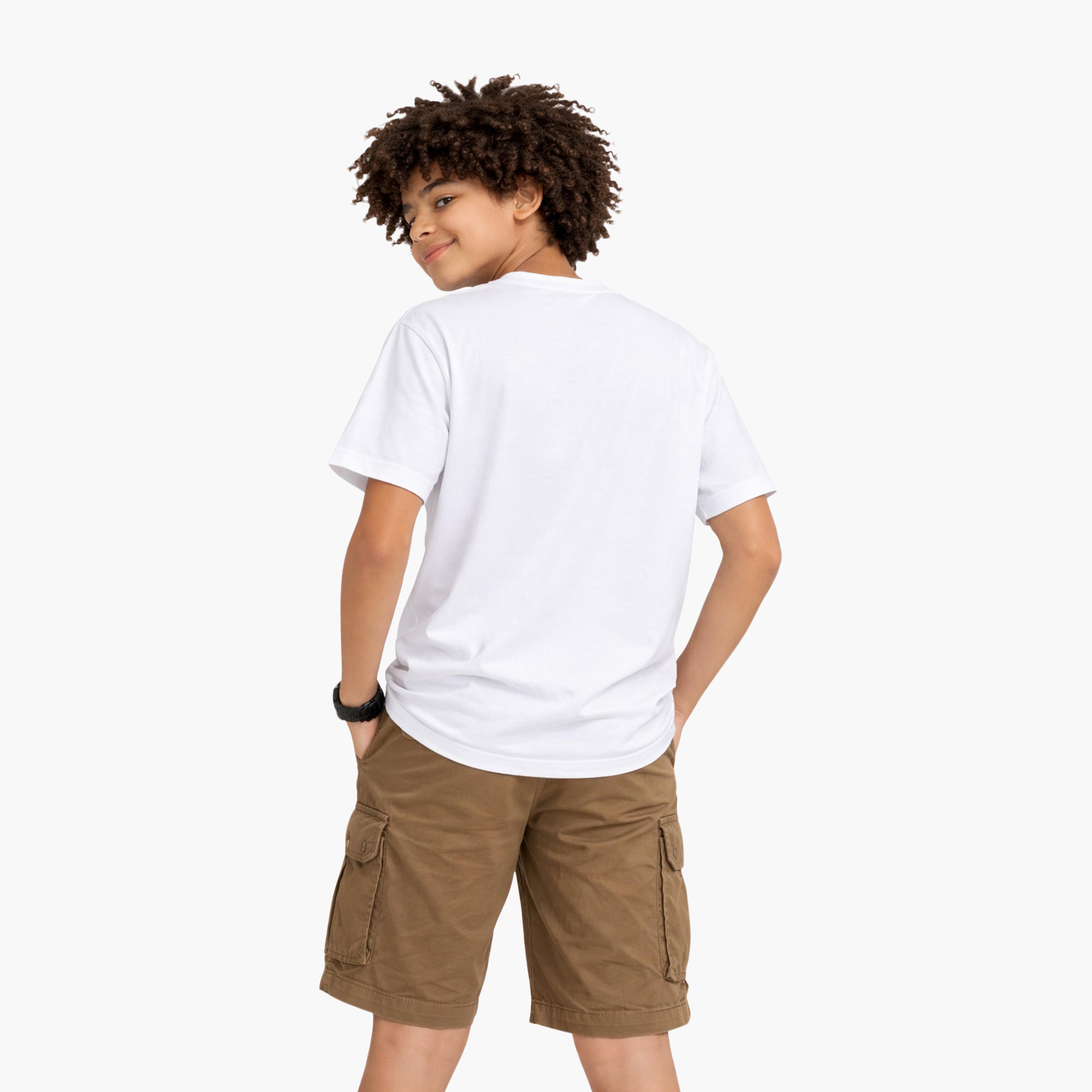Victor and Jane Half Sleeves Florida Graphic Relaxed Fit T-Shirt-boys-clothing-tshirtsandpolos-image-2
