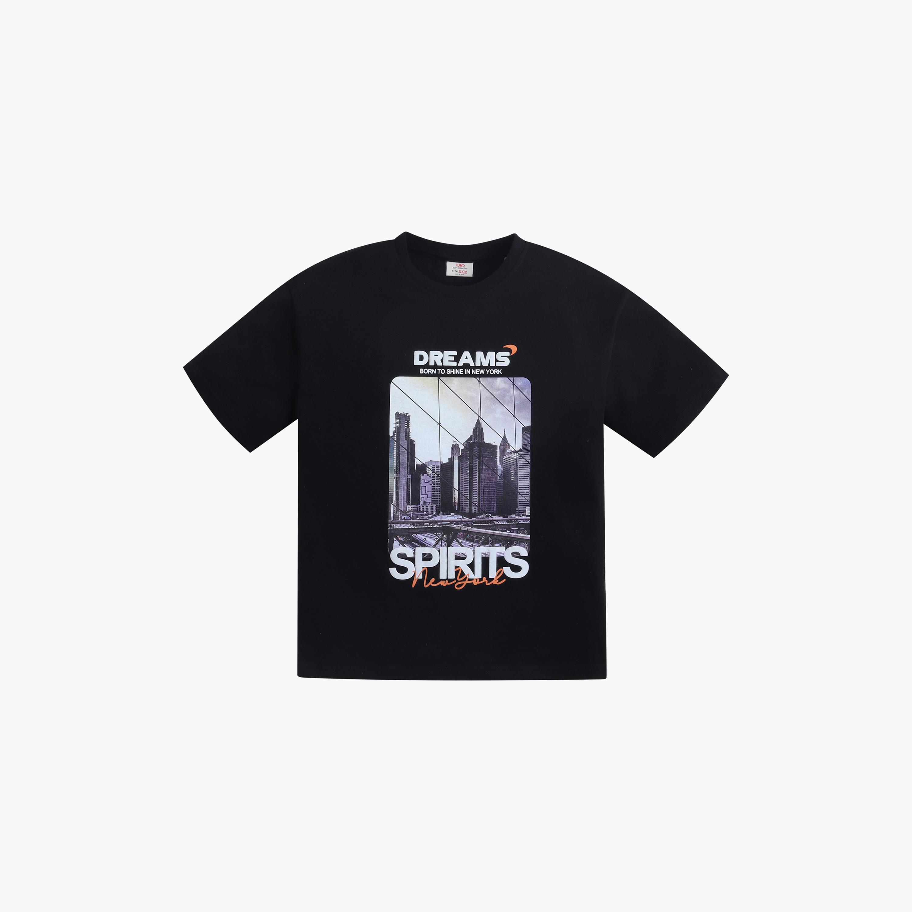 طقم مكون من تيشيرت بطبعة "Dreams Sprints" وشورت قطعتين من فيكتور آند جين-boys-clothing-setsandcoords-image-2