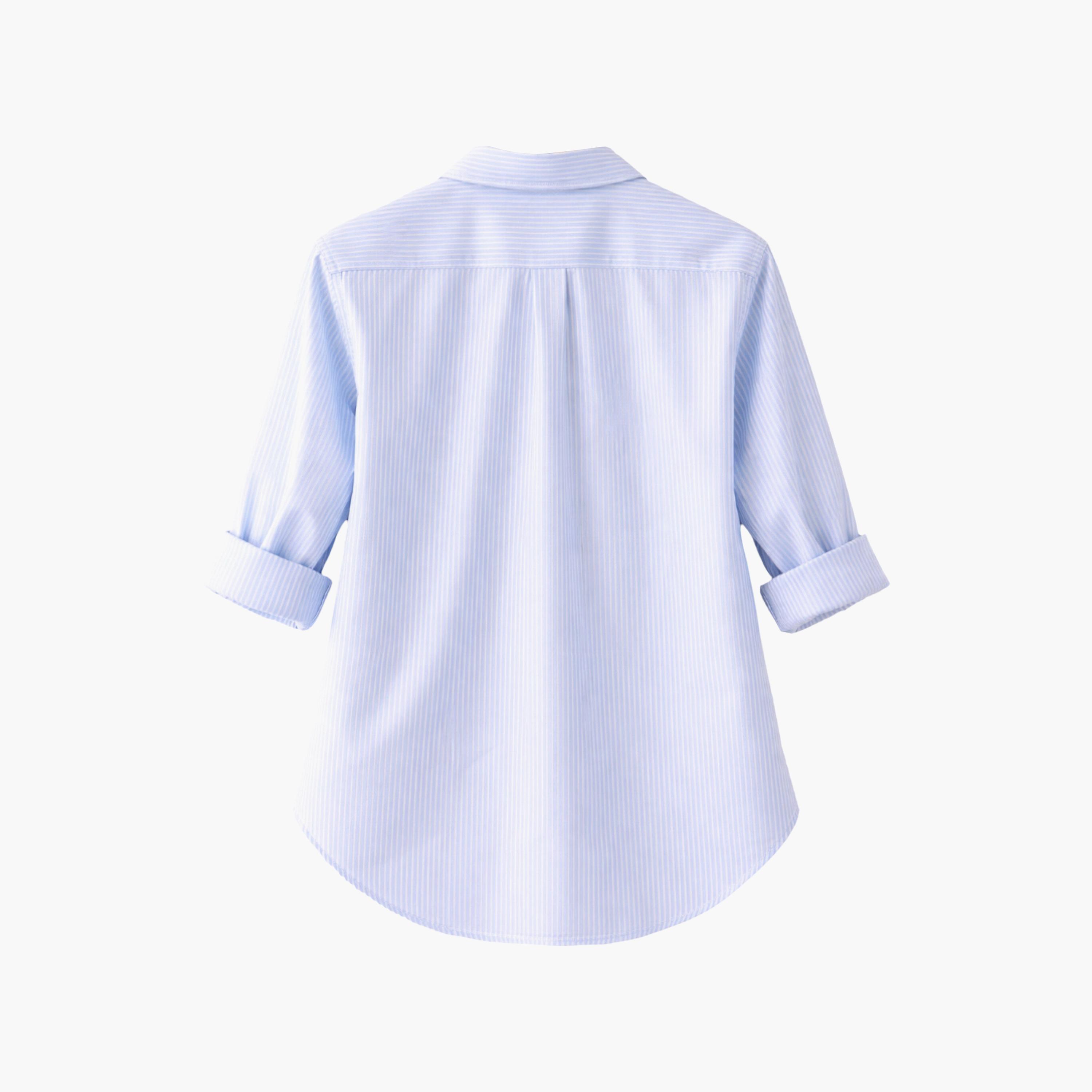 Victor and Jane Cotton Oversized Striped Shirt-girls-clothing-blousesandshirts-image-5