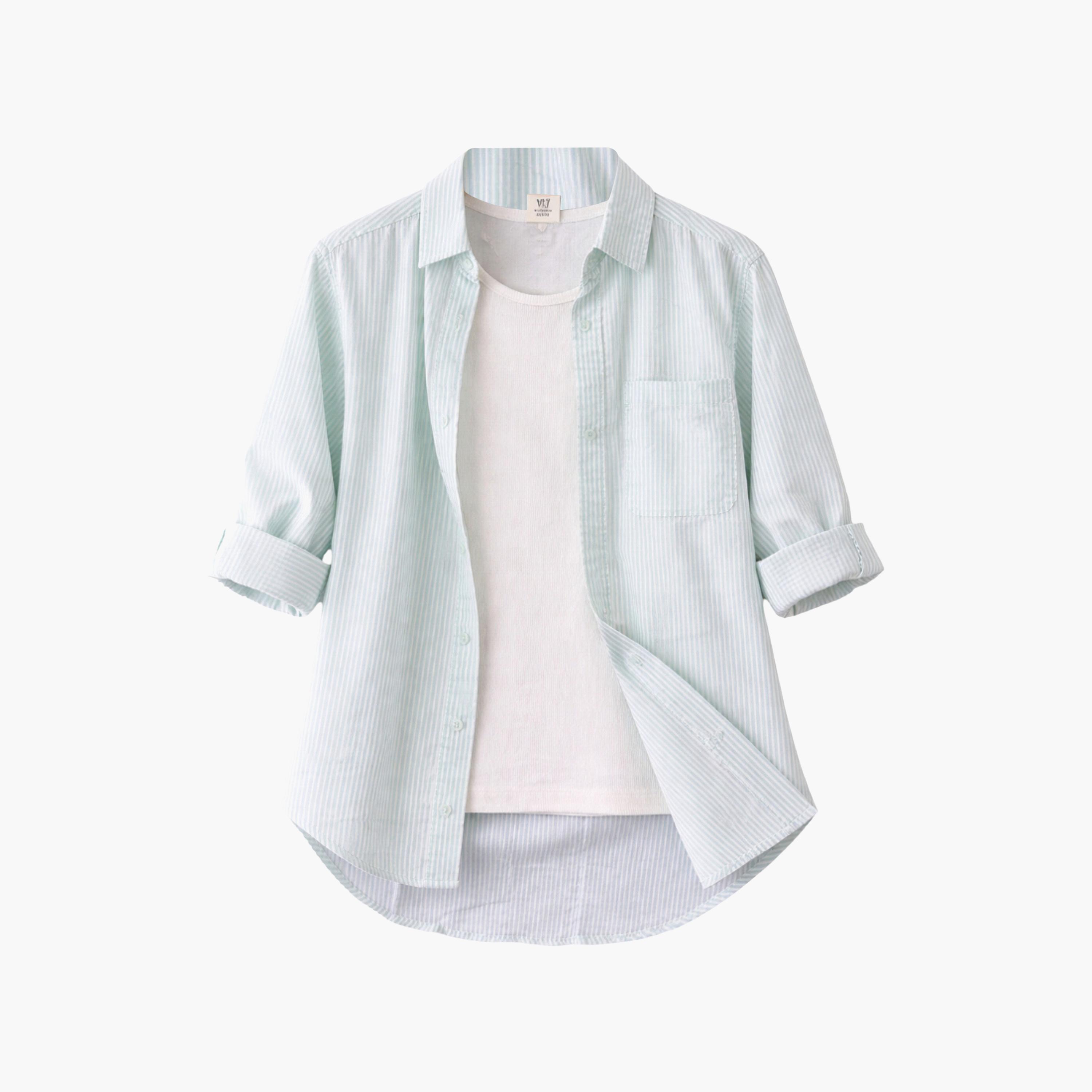 Victor and Jane Cotton Oversized Striped Shirt-girls-clothing-blousesandshirts-image-5