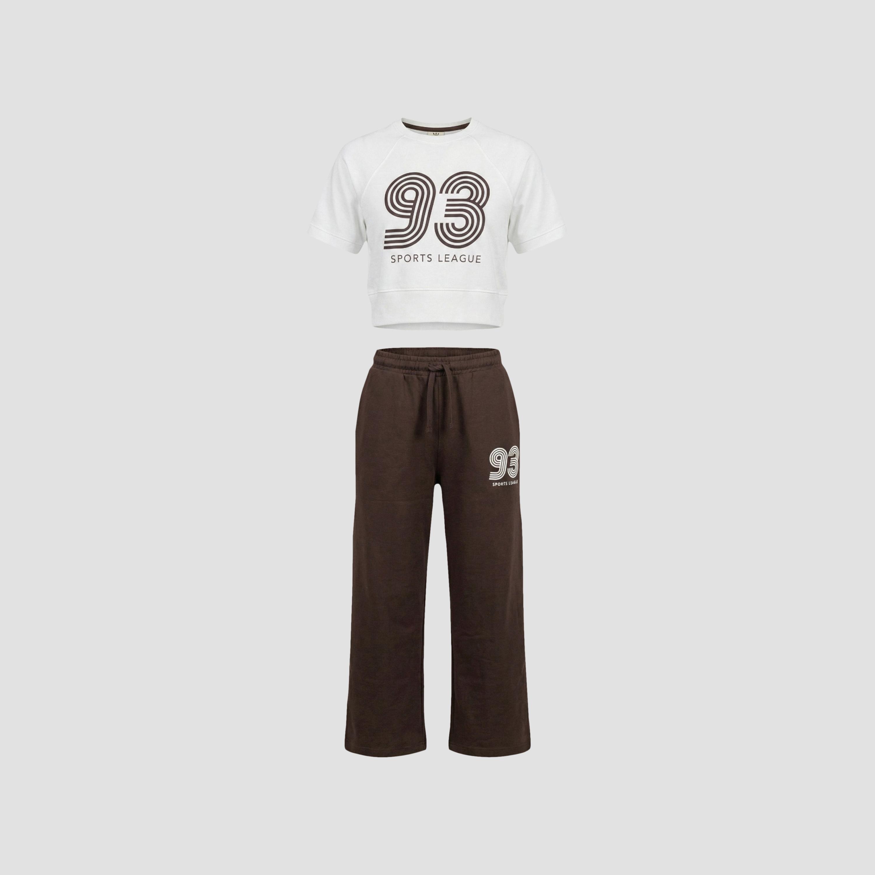 طقم تي شيرت "93 Sports League" وبنطلون من فيكتور آند جين-girls-clothing-setsandcoords-image-4