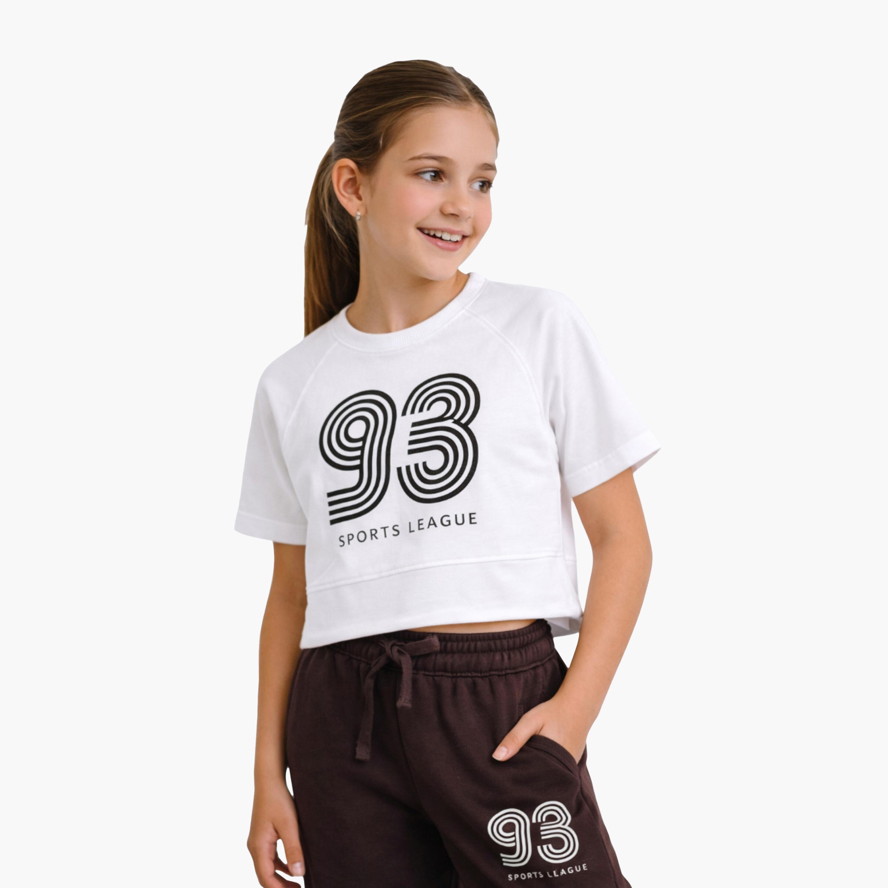 طقم تي شيرت "93 Sports League" وبنطلون من فيكتور آند جين-girls-clothing-setsandcoords-image-1