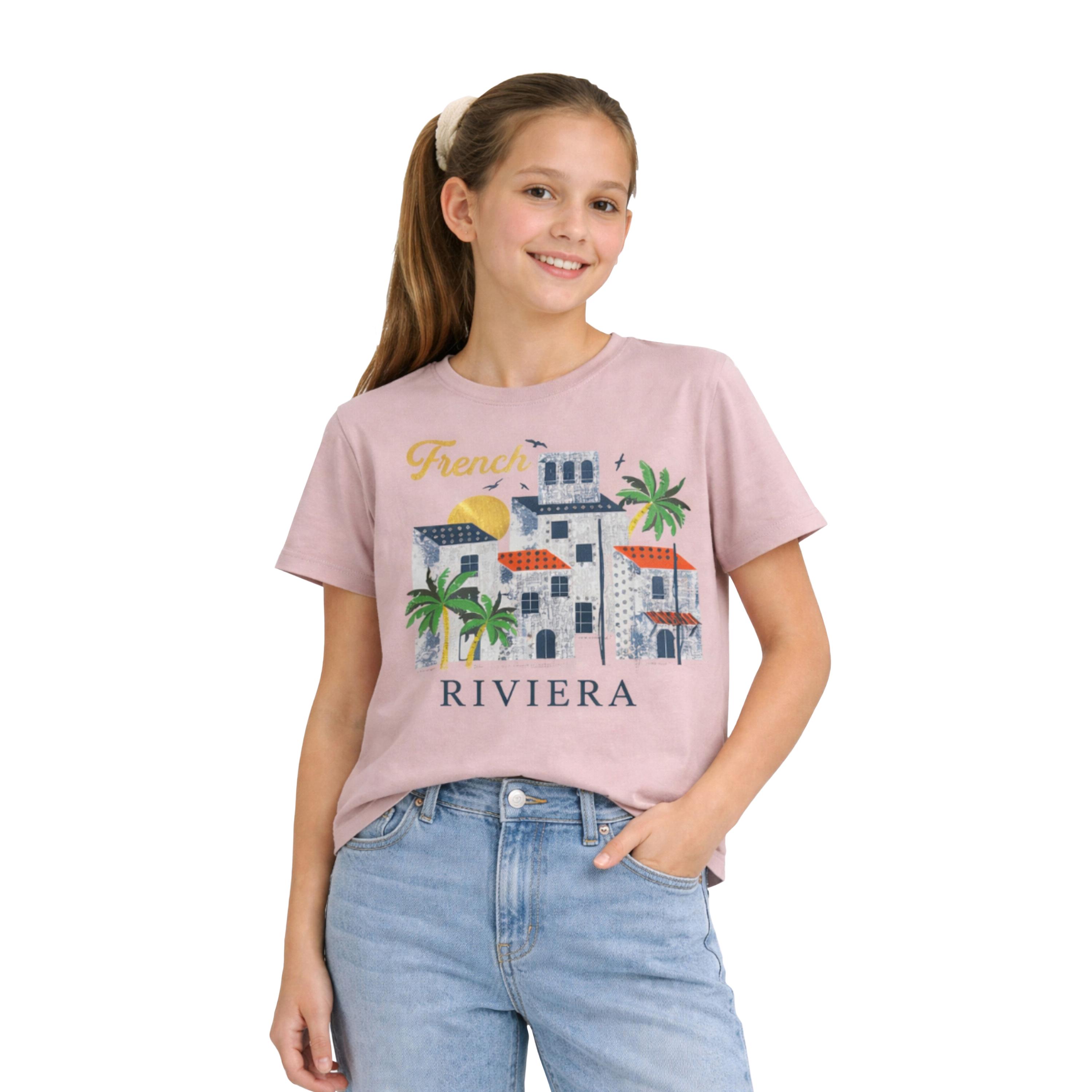 Victor and Jane Short Sleeves French Riviera Embellished T-Shirt-girls-clothing-tshirts-image-1