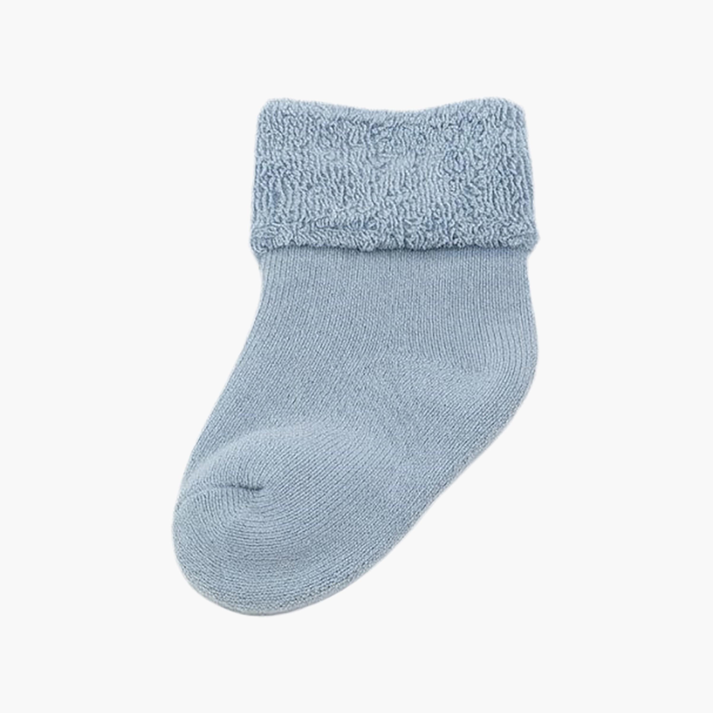 طقم جوارب قطنية مسامية بحافة ملفوفة 4 أزواج من فيكتور آند جين-boys-accessories-socks-image-3
