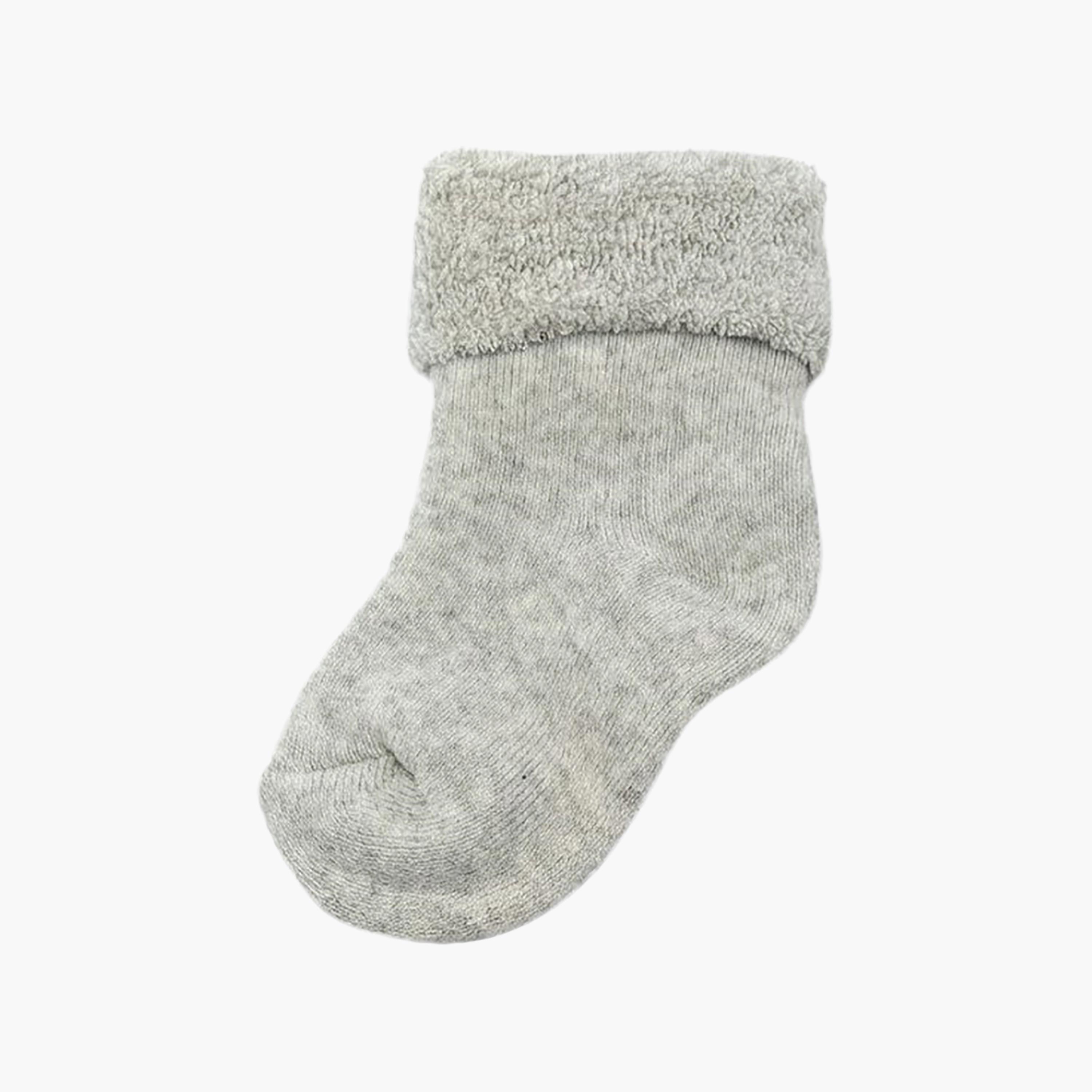 طقم جوارب قطنية مسامية بحافة ملفوفة 4 أزواج من فيكتور آند جين-boys-accessories-socks-image-2