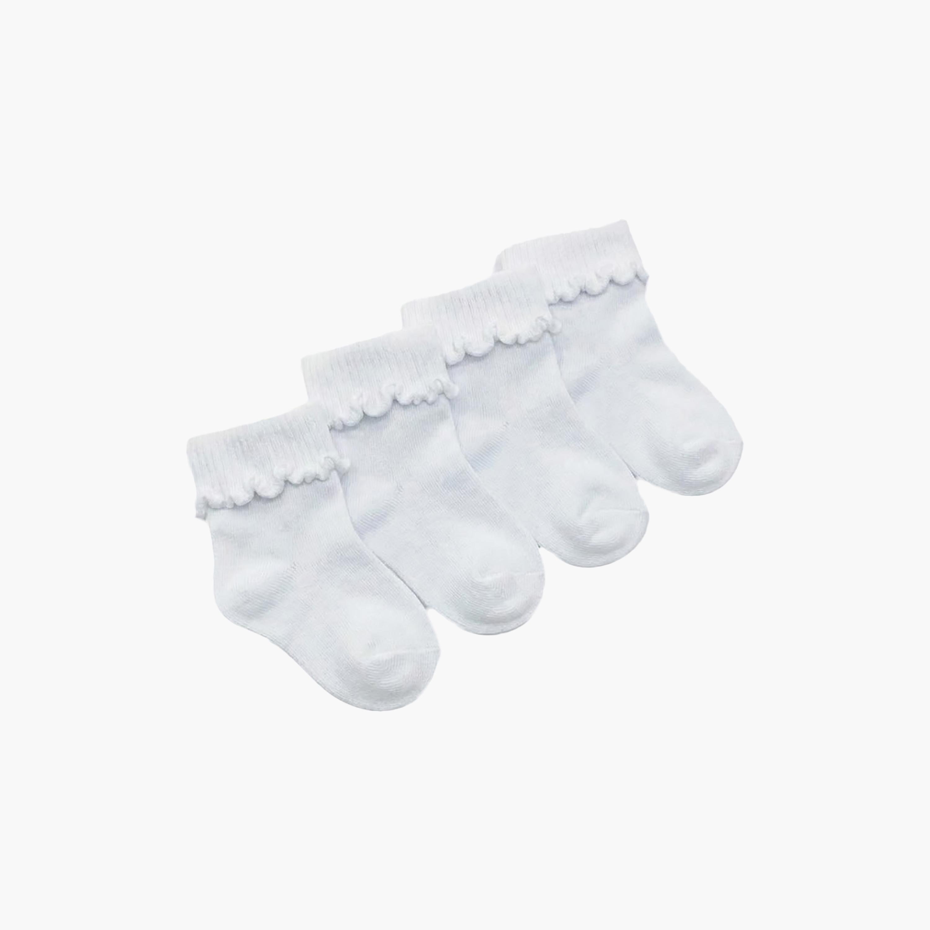 Victor and Jane 4-Pair Cotton Breathable Roll Top Socks-baby-girls-accessories-socks-image-1