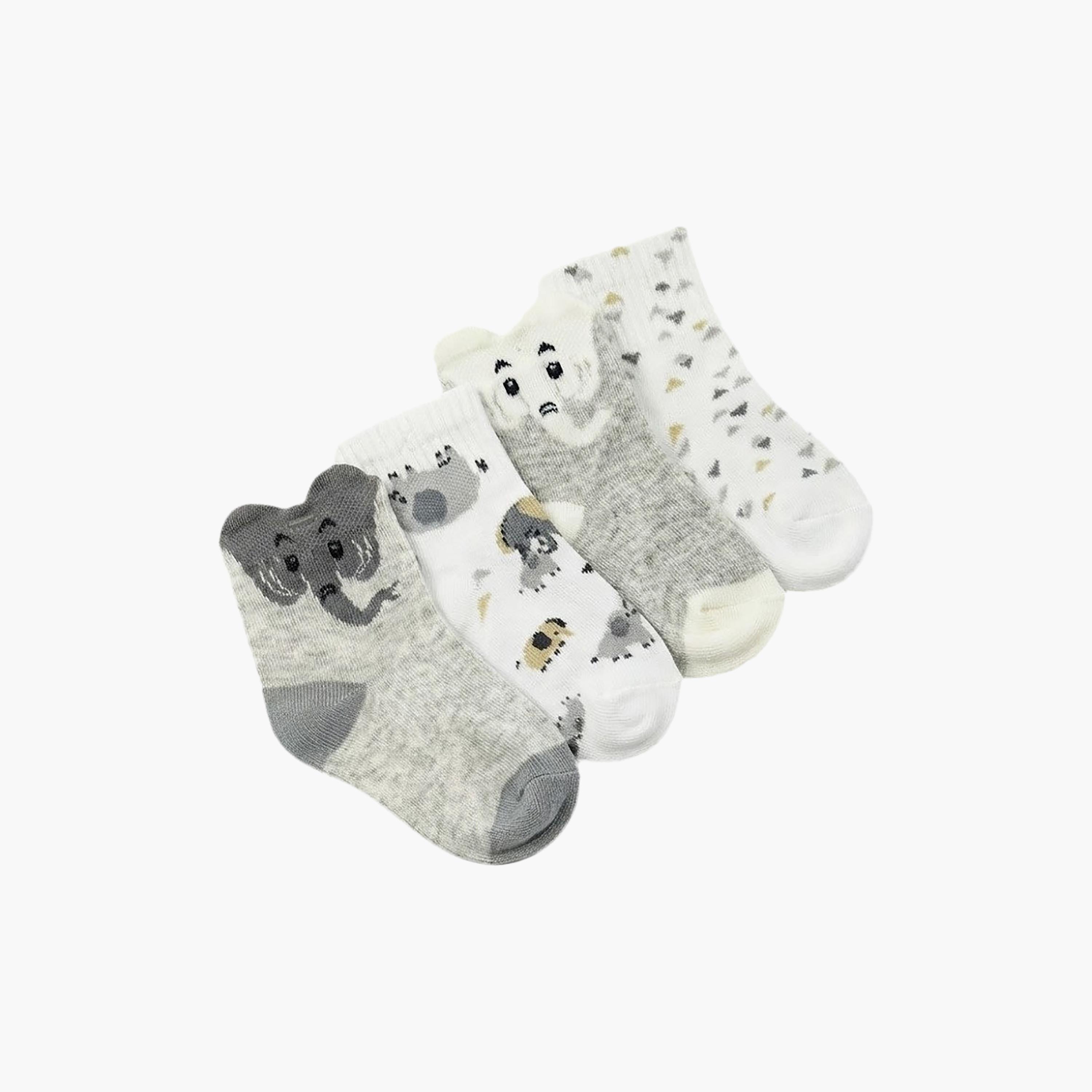 Victor and Jane 4-Pair Cotton Breathable Printed Socks-boys-accessories-socks-image-1
