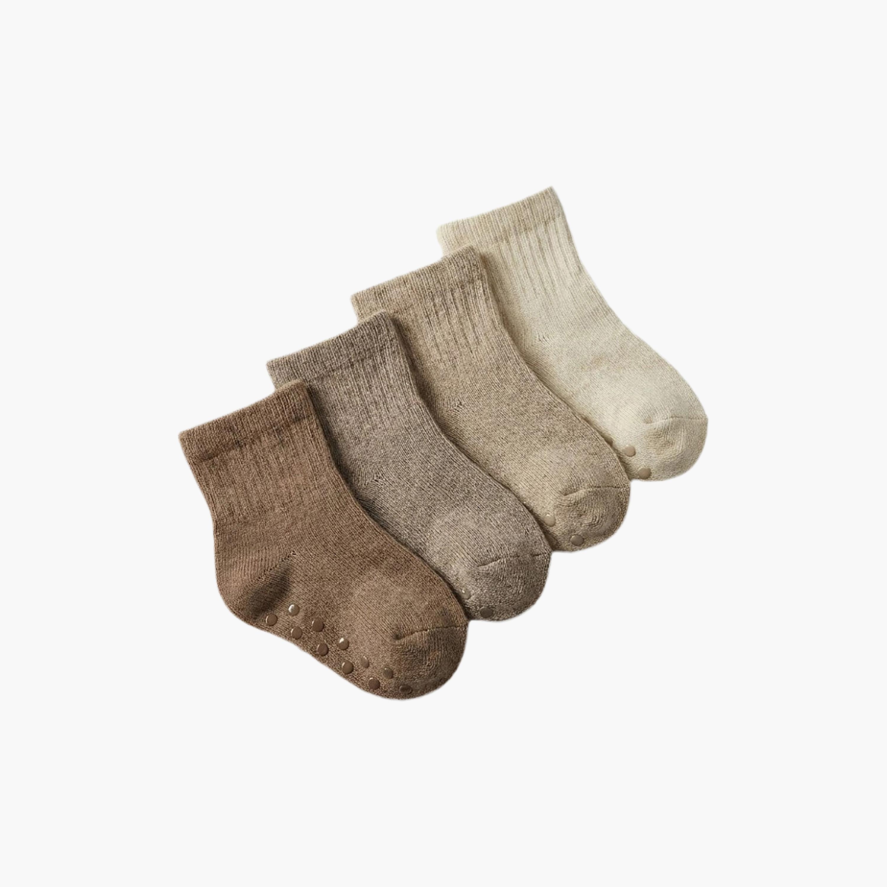 Victor and Jane 4-Pair Cotton Breathable Plain Socks-baby-boys-accessories-socks-image-1