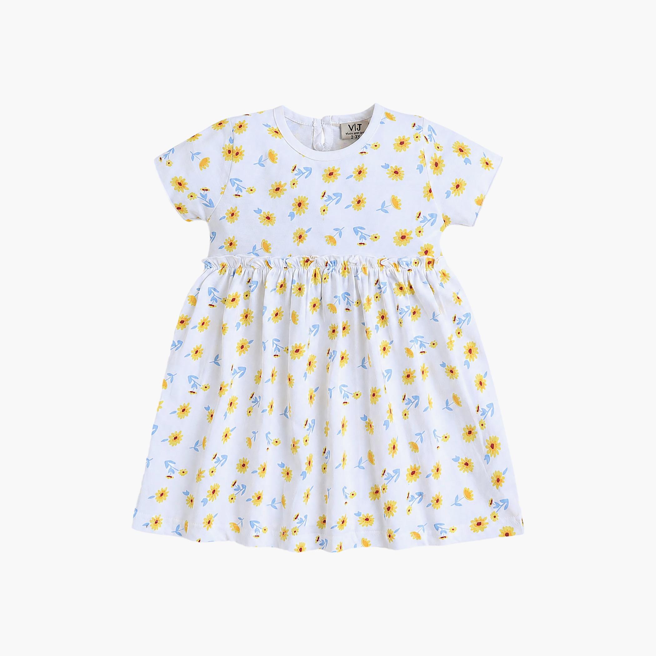 طقم فساتين بطبعة زهور وأكمام قصيرة، قطعتين من فيكتور آند جين-girls-clothing-dressesandjumpsuits-image-3
