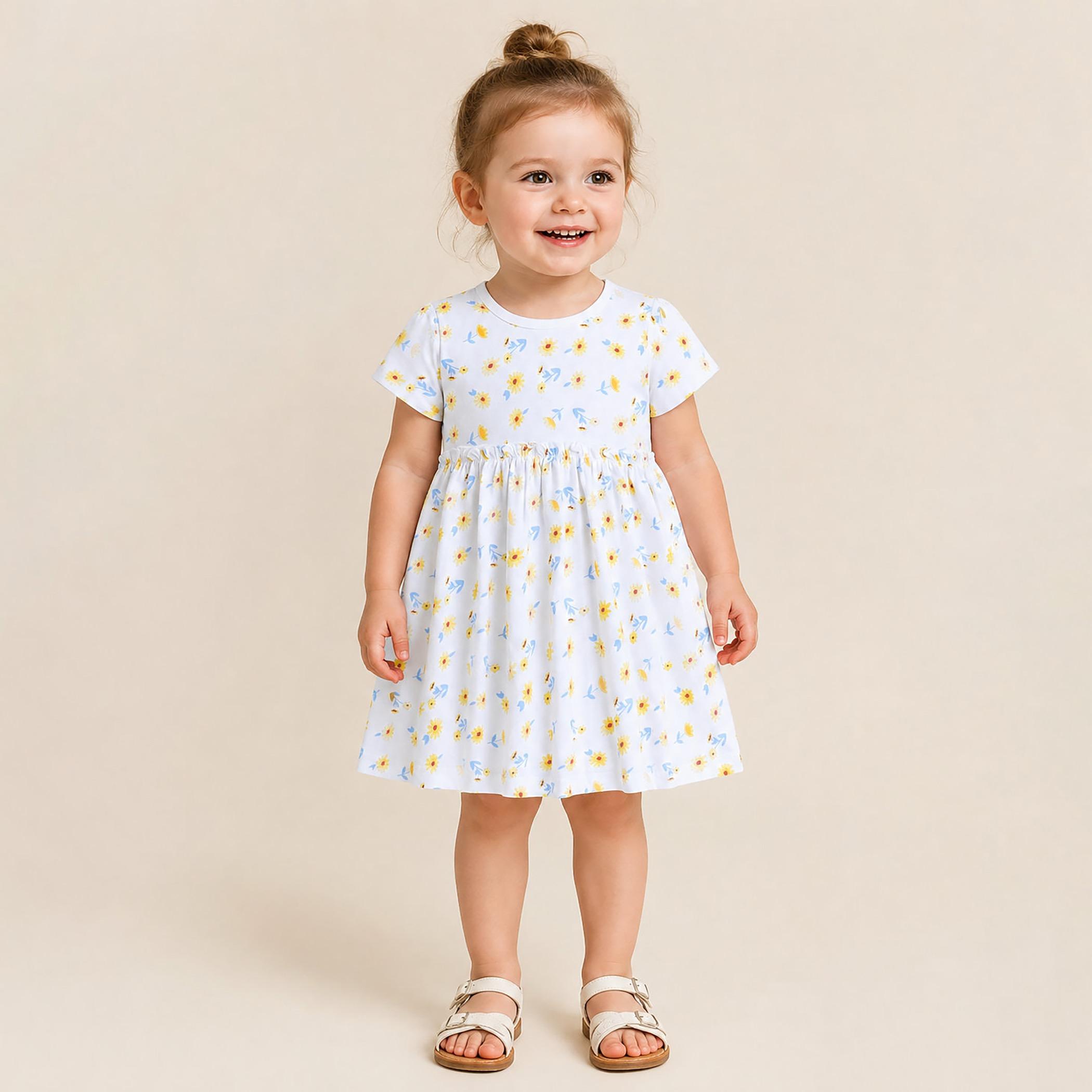 طقم فساتين بطبعة زهور وأكمام قصيرة، قطعتين من فيكتور آند جين-girls-clothing-dressesandjumpsuits-image-5