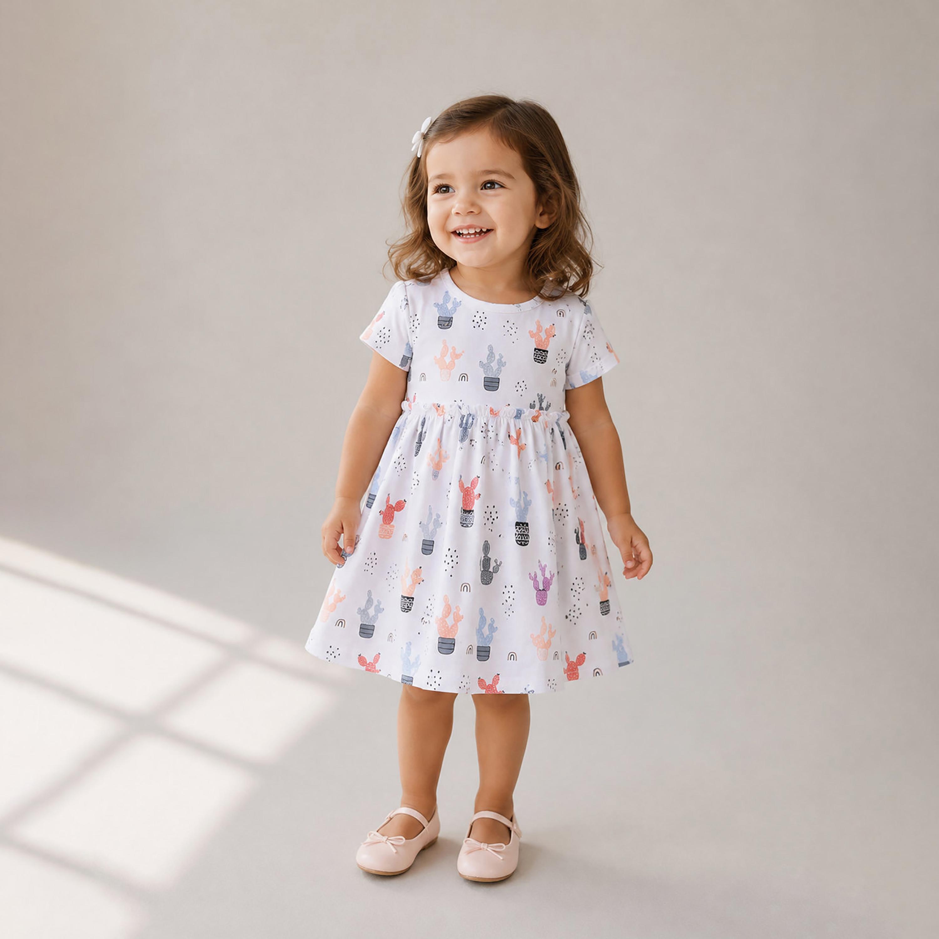 Victor and Jane 2-Piece Floral Short Sleeves Cotton Dresses Set-girls-clothing-dressesandjumpsuits-image-5