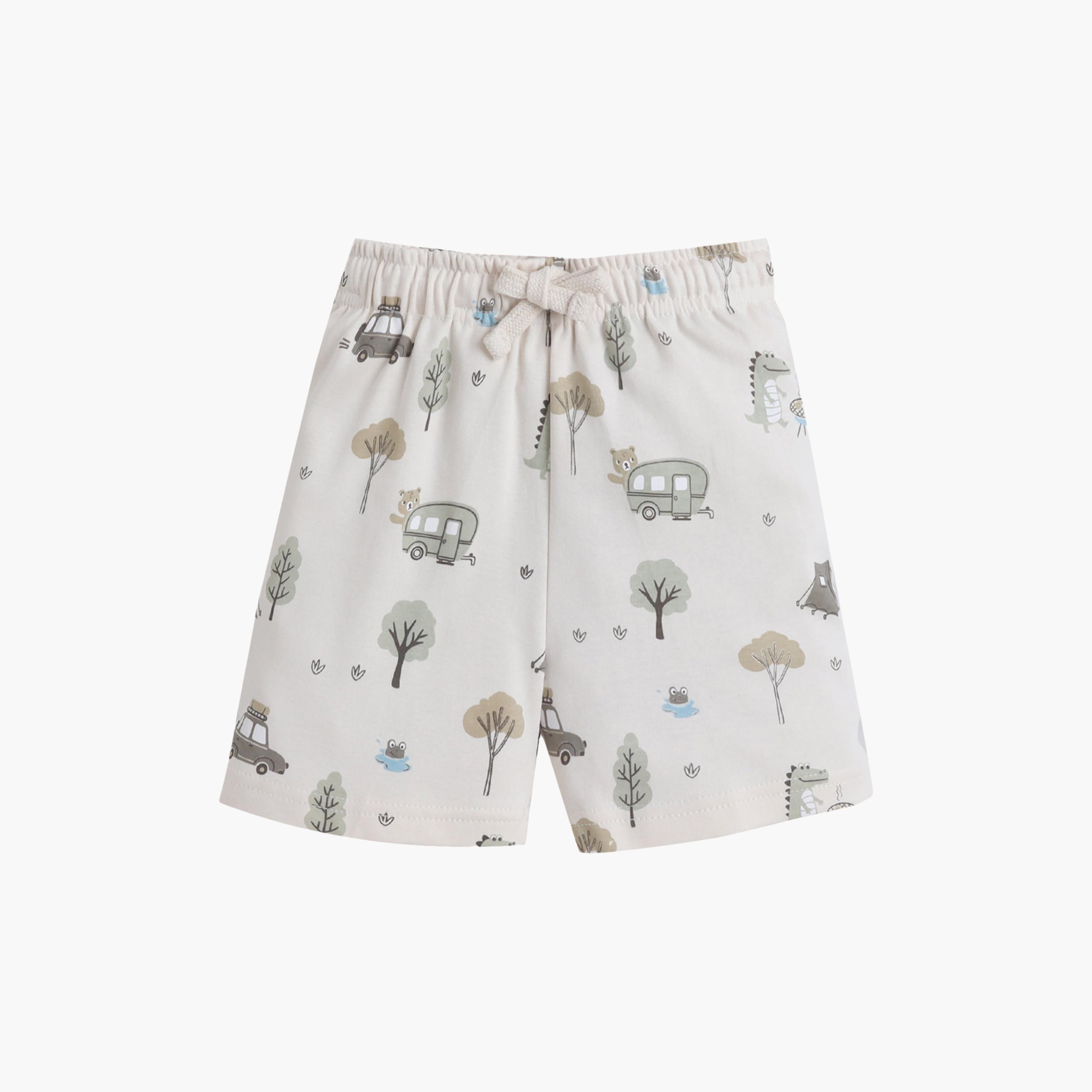 طقم تي شيرت قطني وشورت بطبعة حيوانات من فيكتور آند جين-boys-clothing-setsandcoords-image-4