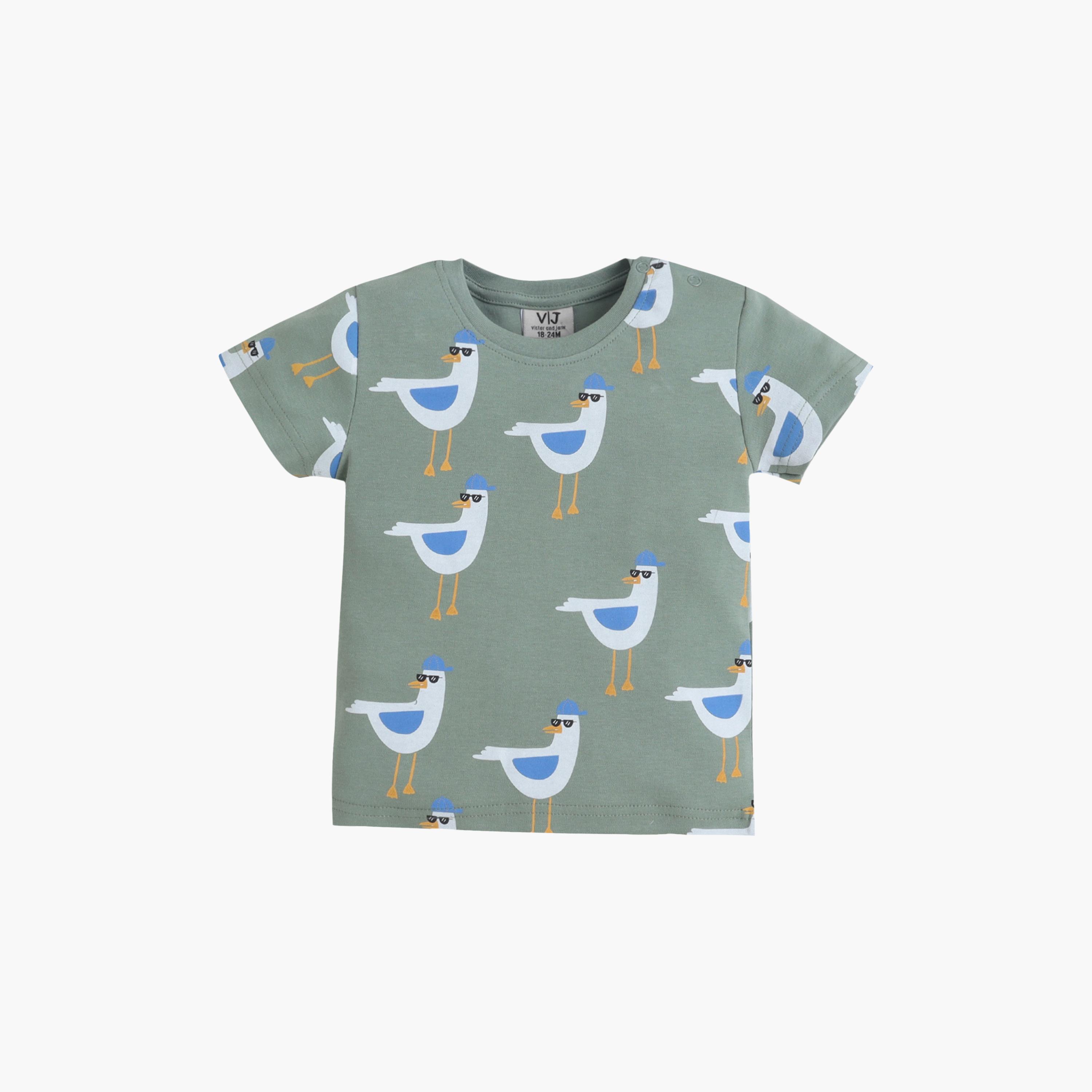 Victor and Jane Bird Printed Cotton T-Shirt & Shorts Set-boys-clothing-setsandcoords-image-3