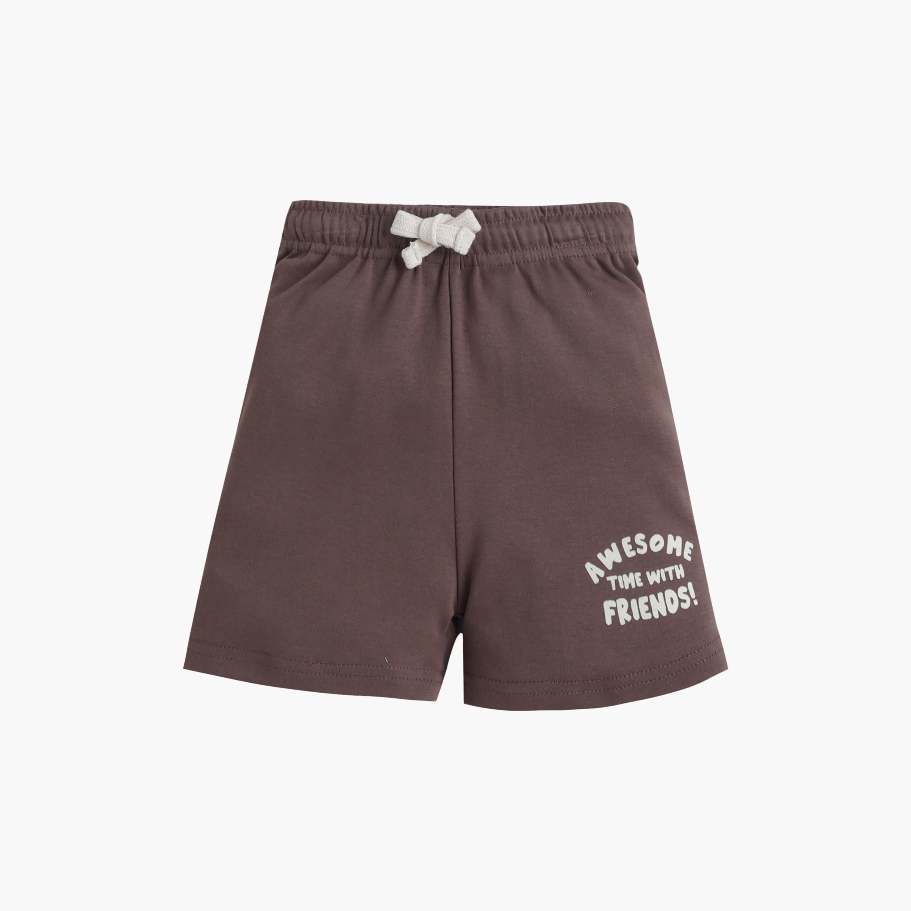 طقم تي شيرت قطني وشورت بطبعة حيوانات السفاري من فيكتور آند جين-boys-clothing-setsandcoords-image-4