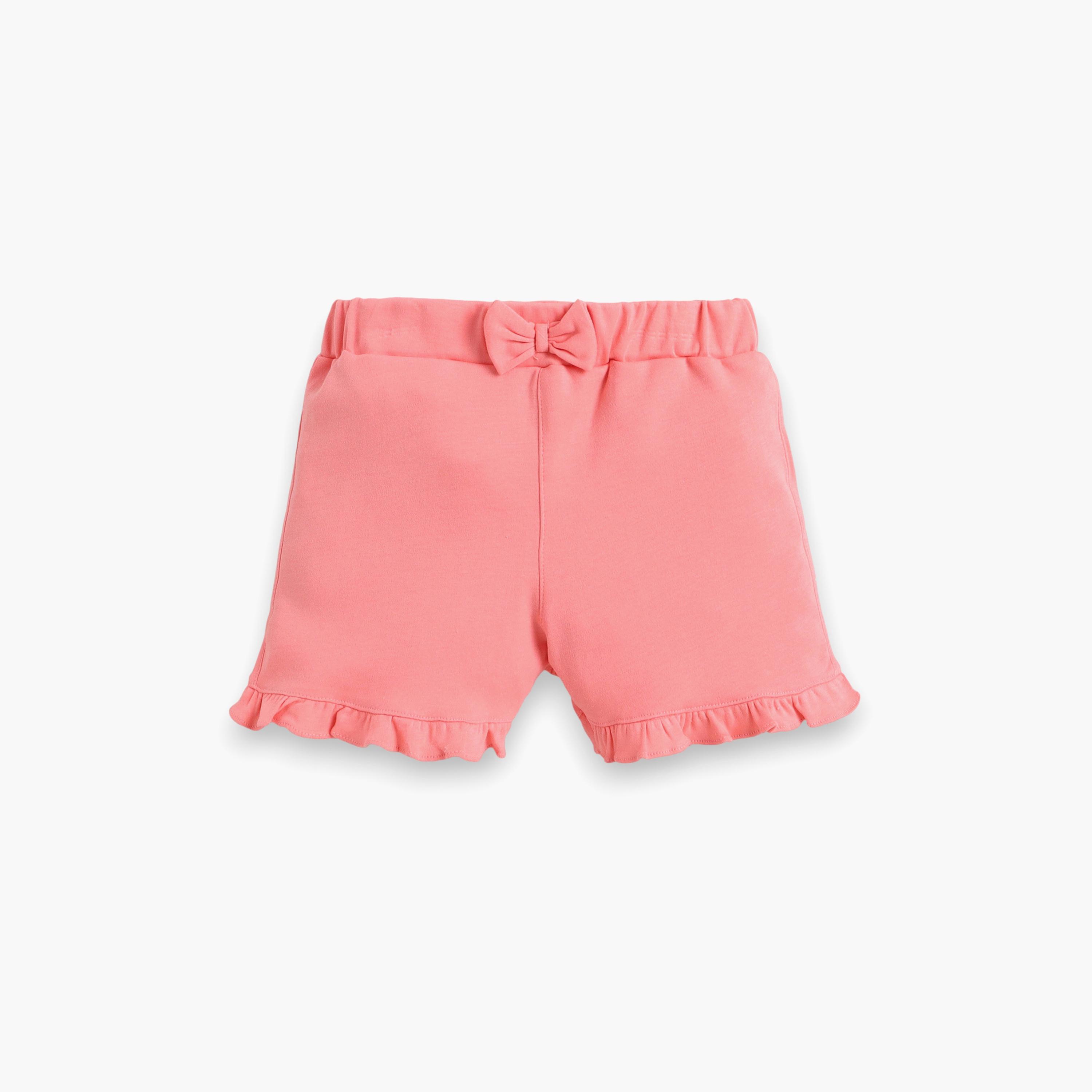 Victor and Jane Half Sleeves So Cute and Sweet Printed Puff Sleeve Top & Ruffle Shorts Set-baby-girls-clothing-setsandcoords-image-4