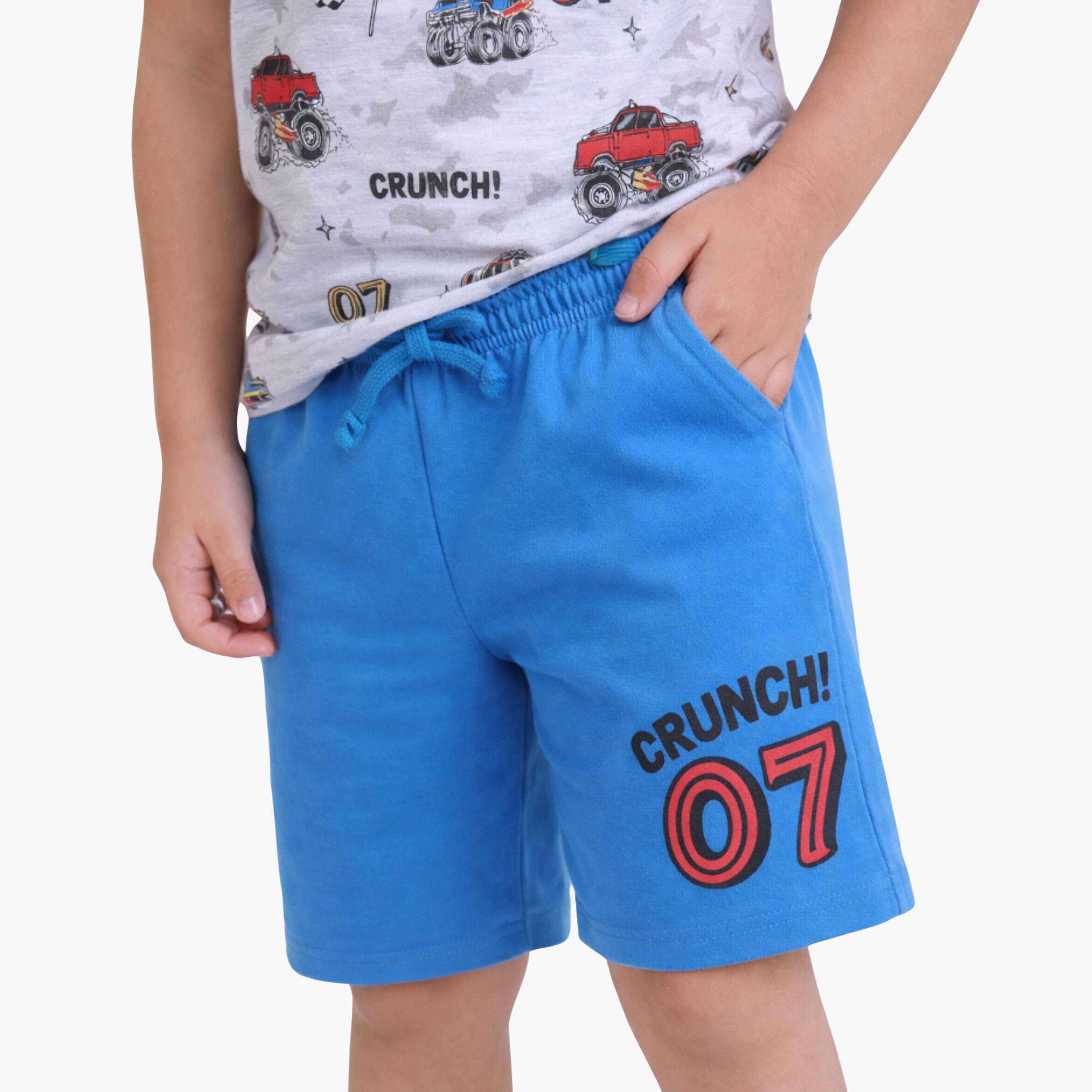 Victor and Jane Racing Printed Cotton T-Shirt & Shorts Set-boys-clothing-setsandcoords-image-5