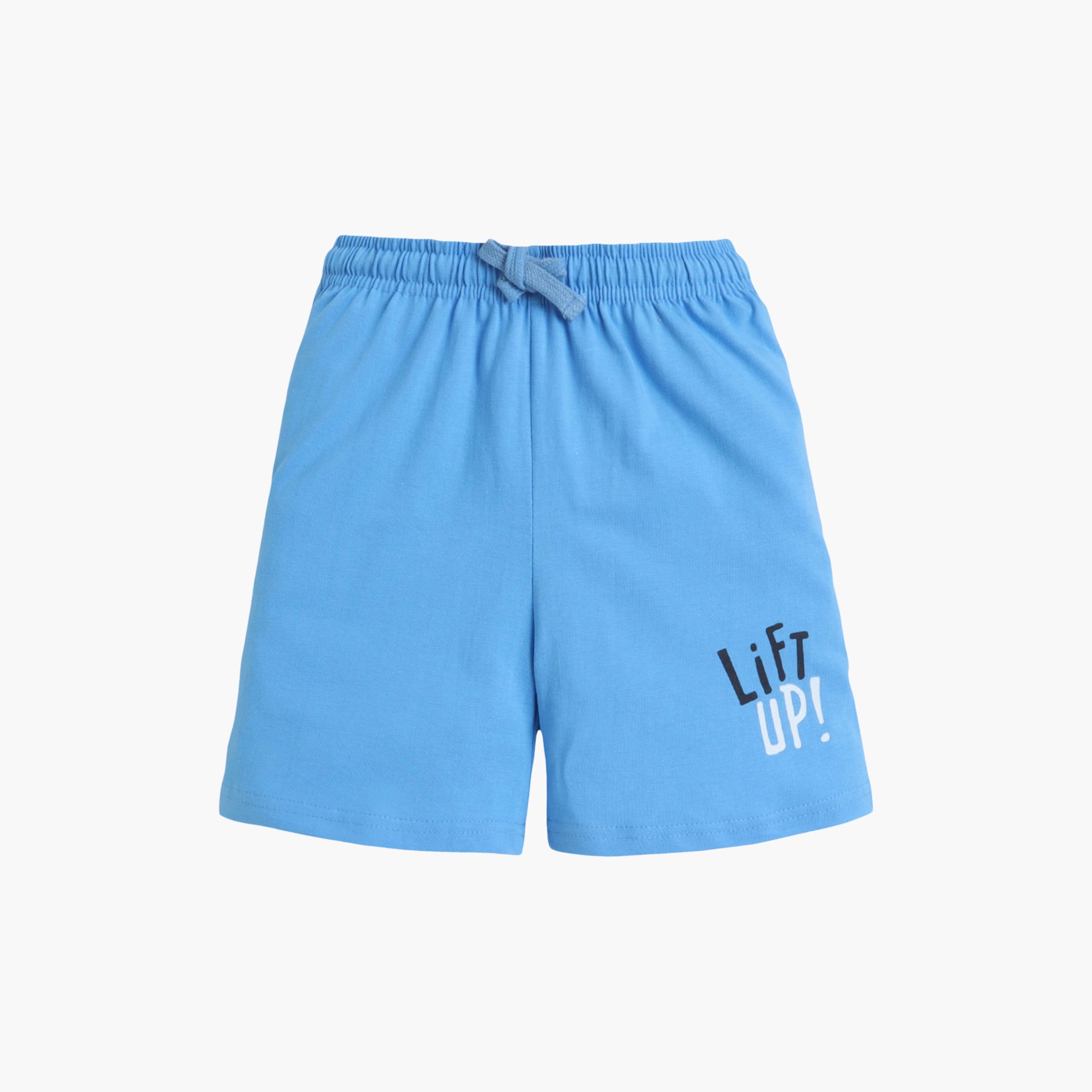 طقم تي شيرت قطني وشورت بطبعة مركبات من فيكتور آند جين-boys-clothing-setsandcoords-image-4