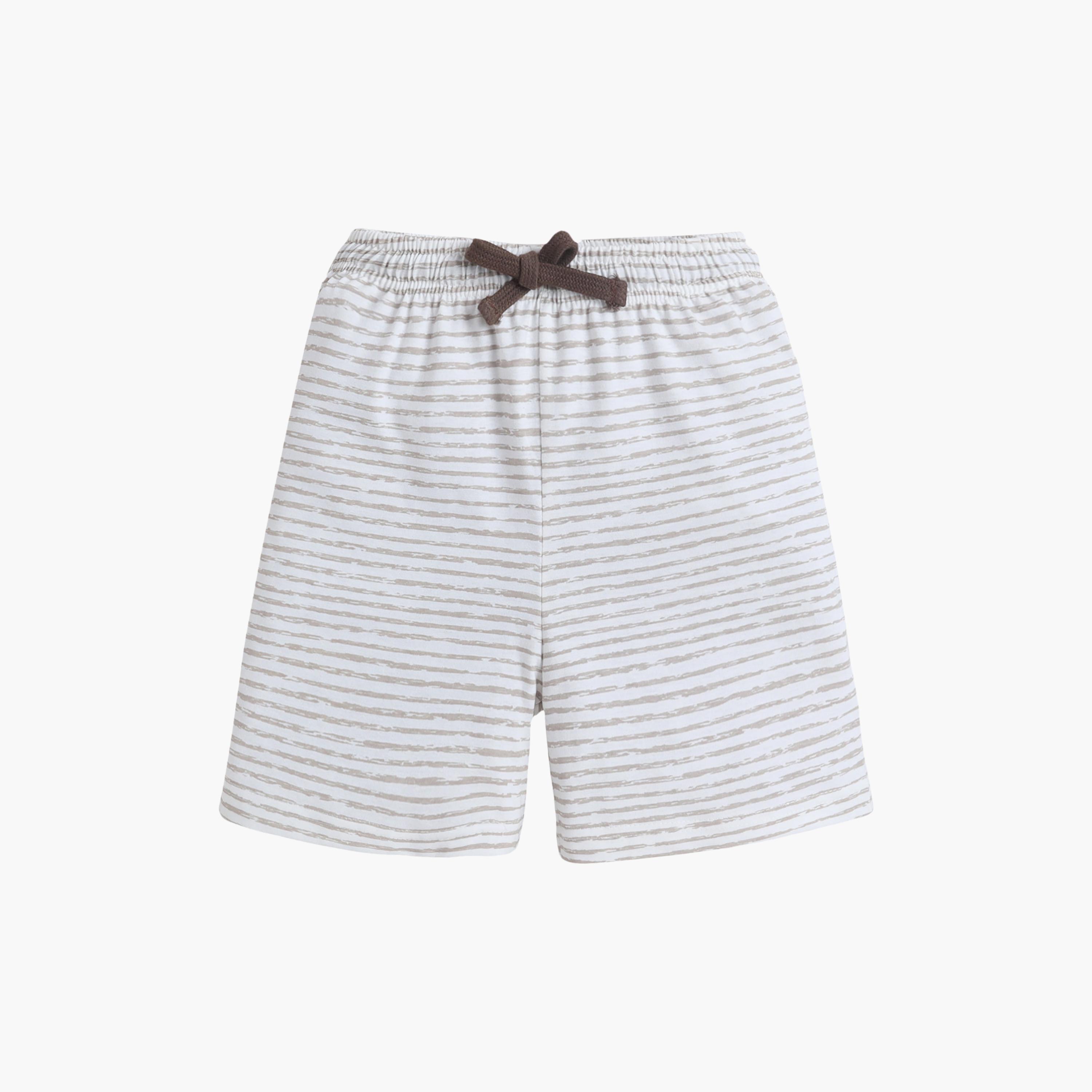 Victor and Jane King Graphic Cotton T-Shirt & Shorts Set-baby-boys-clothing-setsandcoords-image-4