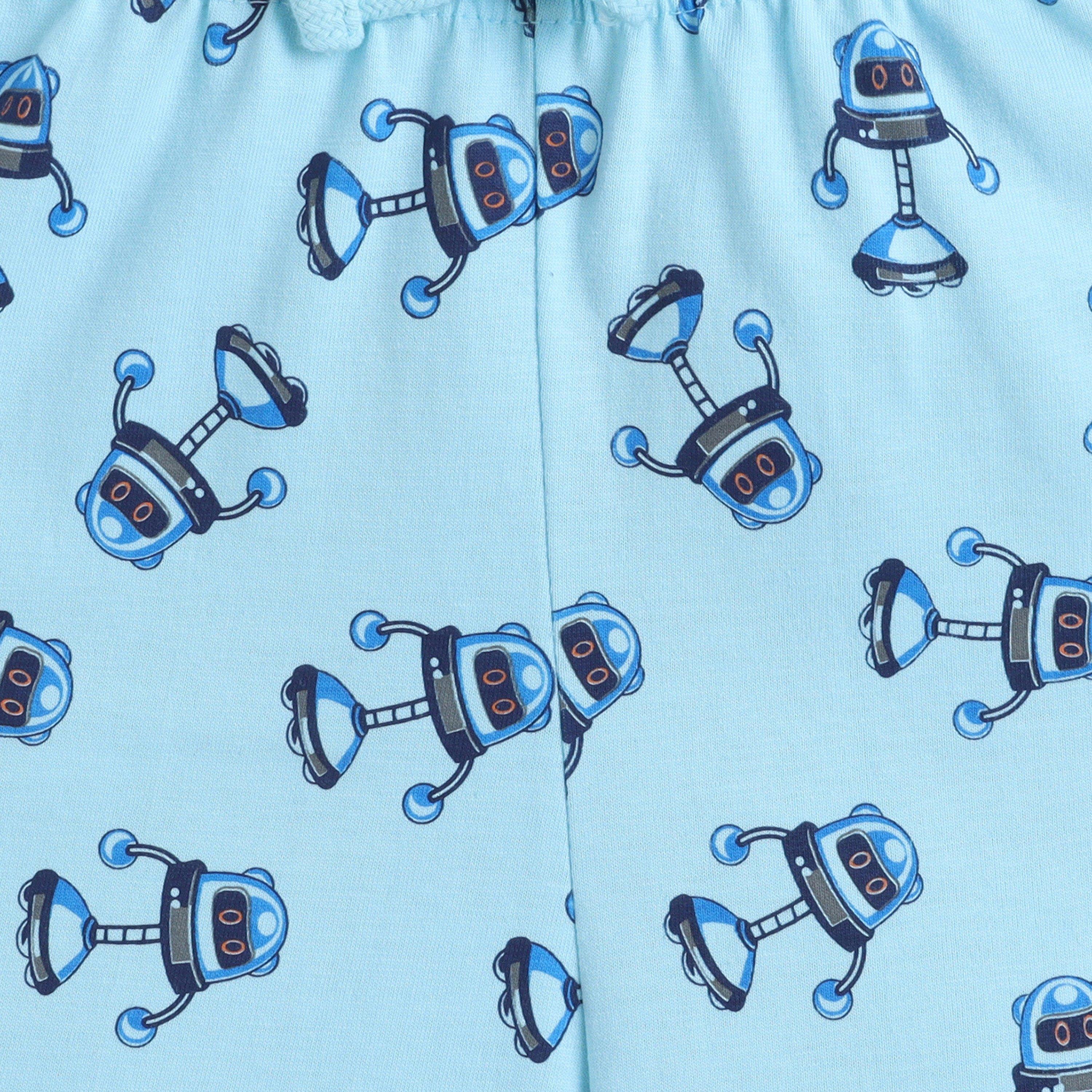 Victor and Jane Robot Printed Cotton T-Shirt & Shorts Set-baby-boys-clothing-setsandcoords-image-6