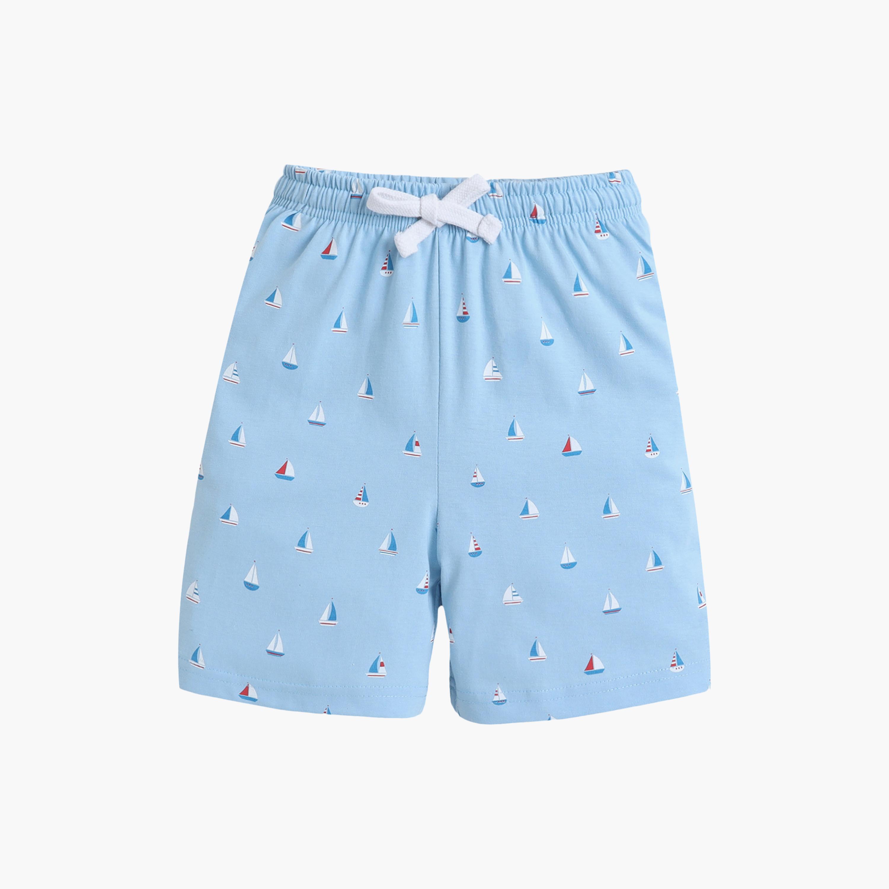 Victor and Jane Yachting Printed Cotton T-Shirt & Shorts Set-boys-clothing-setsandcoords-image-3