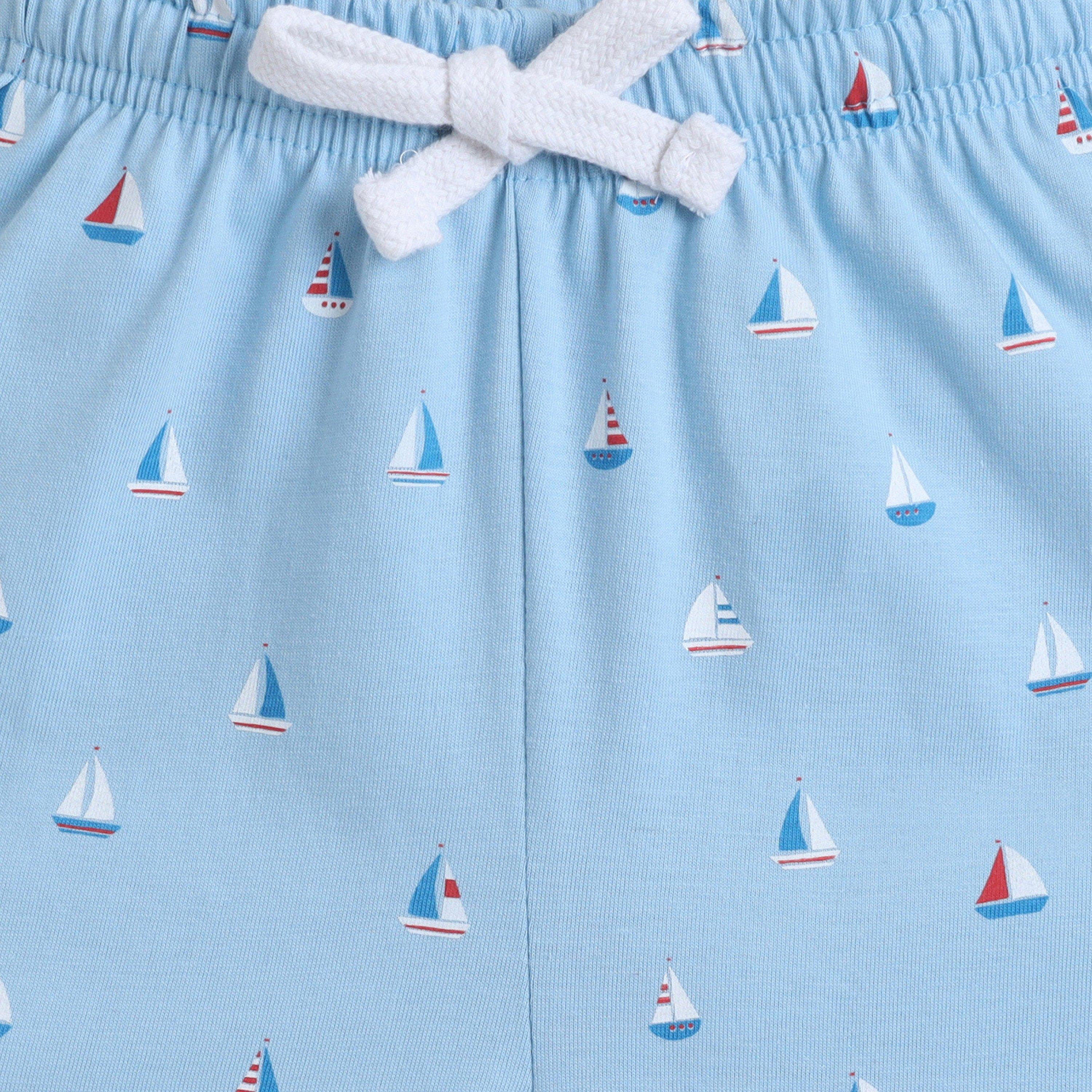 Victor and Jane Yachting Printed Cotton T-Shirt & Shorts Set-boys-clothing-setsandcoords-image-5