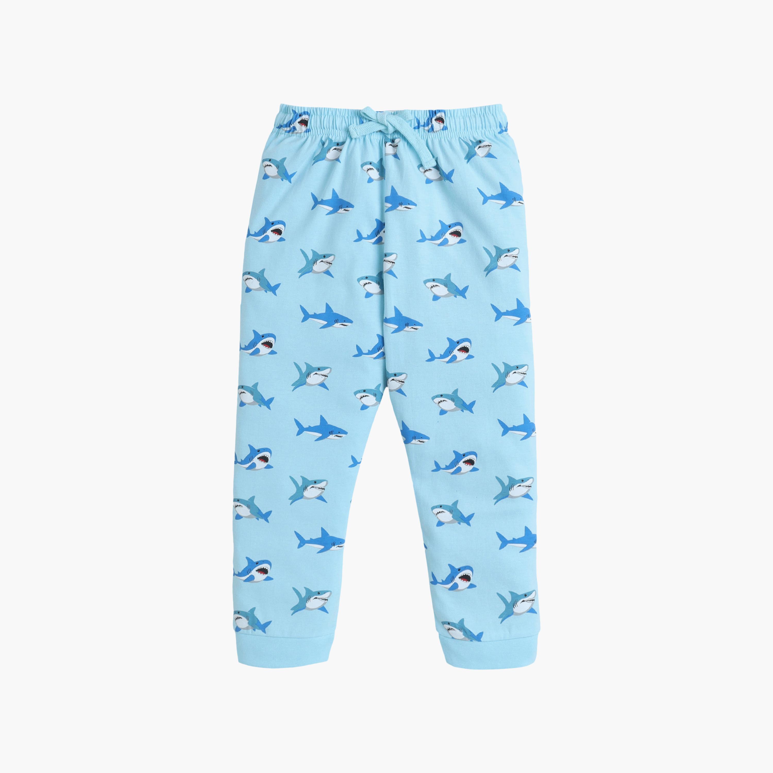 Victor and Jane Summer Printed Cotton T-Shirt & Pajama Set-boys-clothing-setsandcoords-image-4
