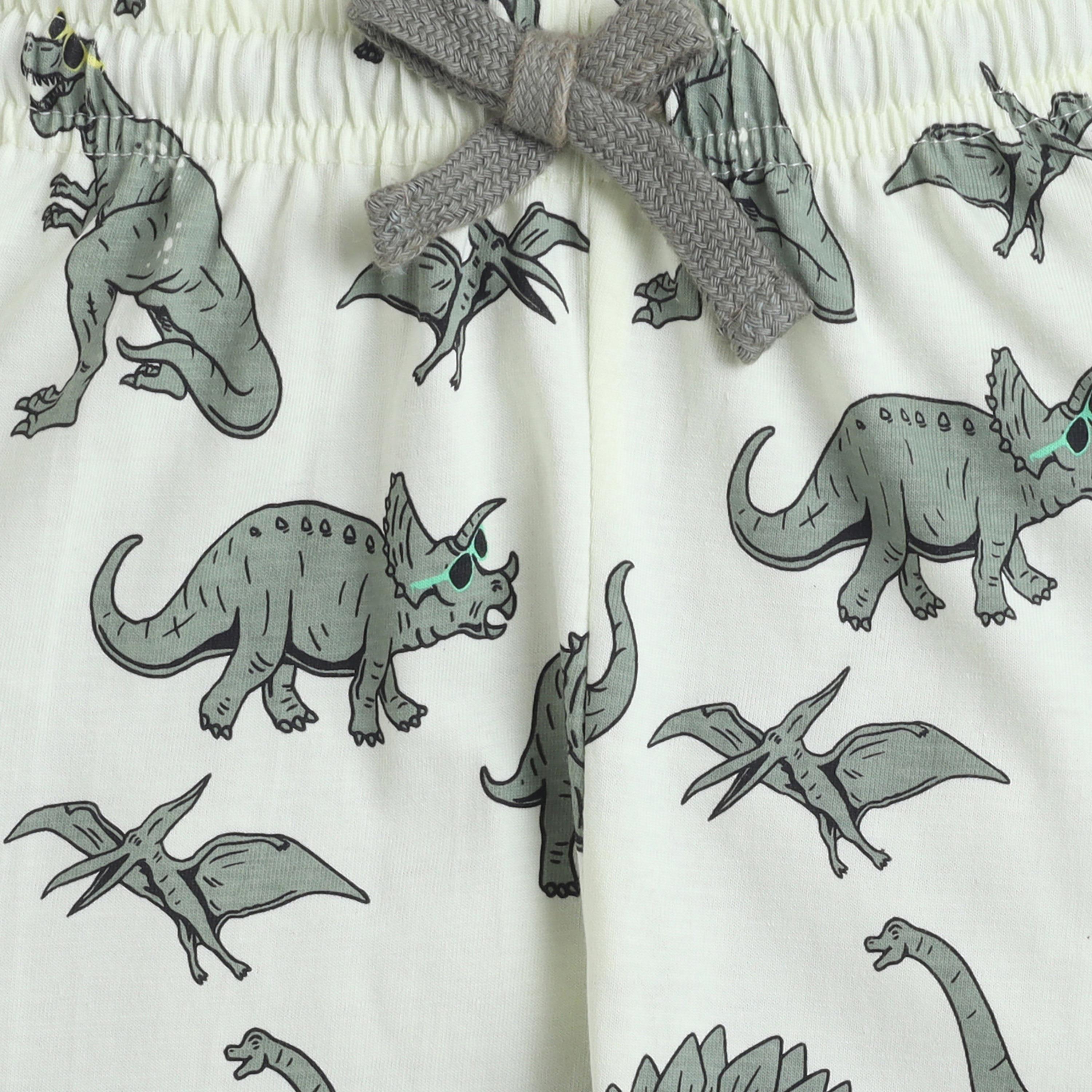 Victor and Jane Dino Graphic Cotton T-Shirt & Pajama Set-boys-clothing-nightwear-image-6