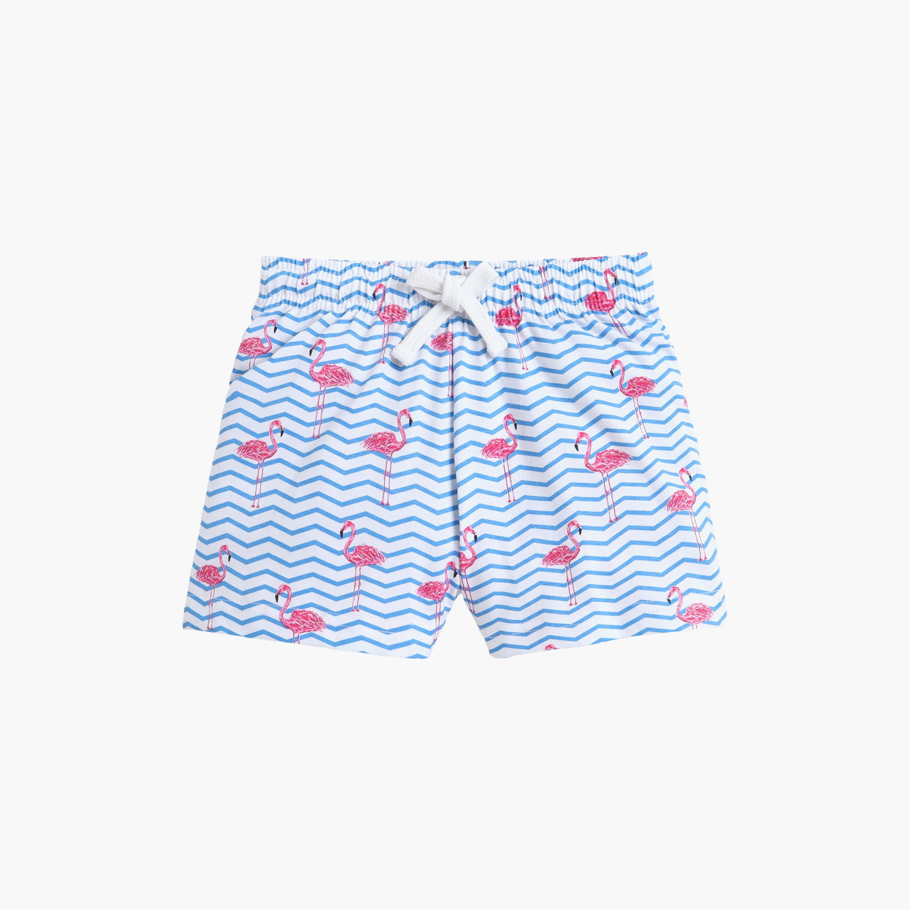 Victor and Jane Cotton Half Sleeves Flamingo Printed T-Shirt & Shorts Set-girls-clothing-setsandcoords-image-5