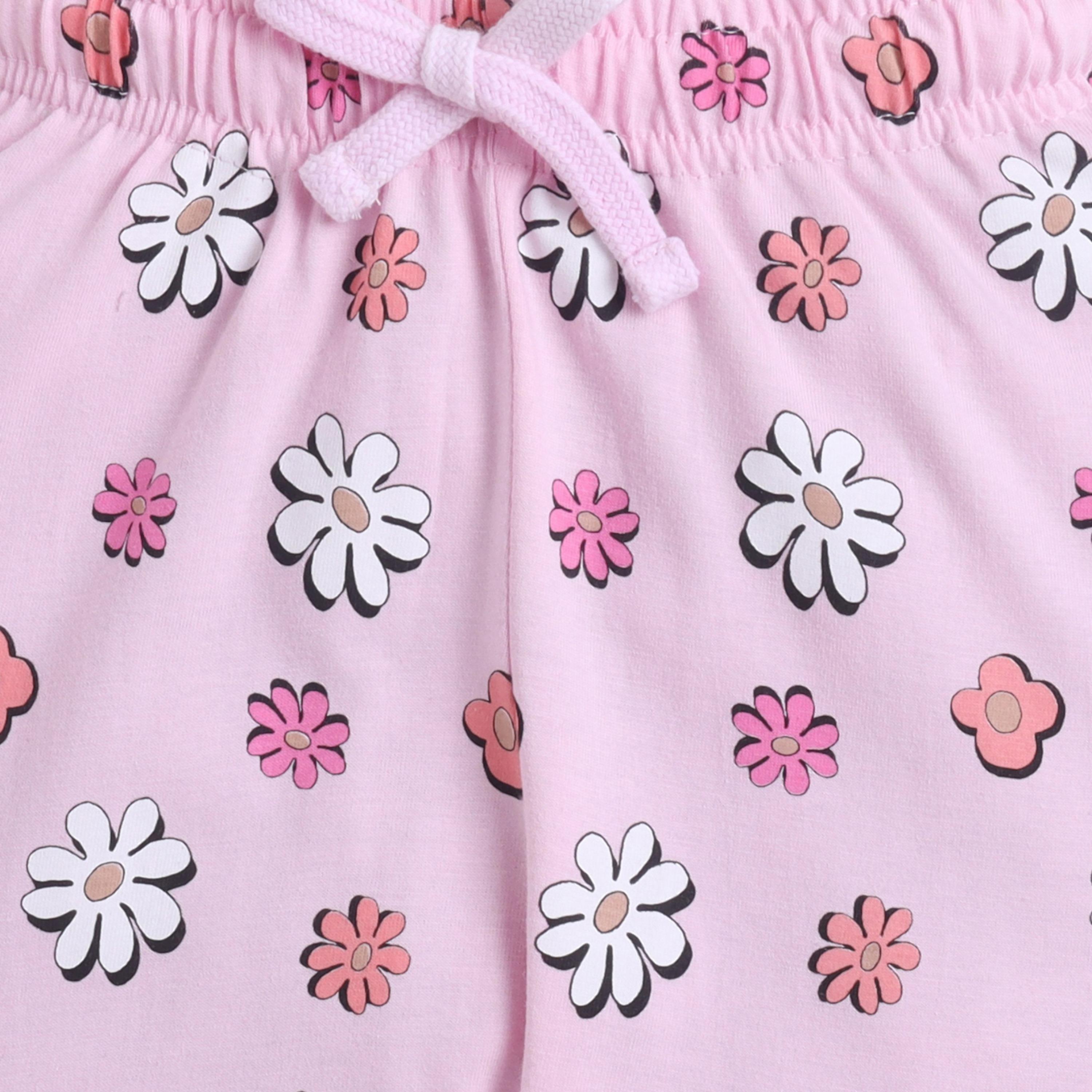 Victor and Jane Floral Printed Cotton T-Shirt & Pajama Set-baby-girls-clothing-setsandcoords-image-6