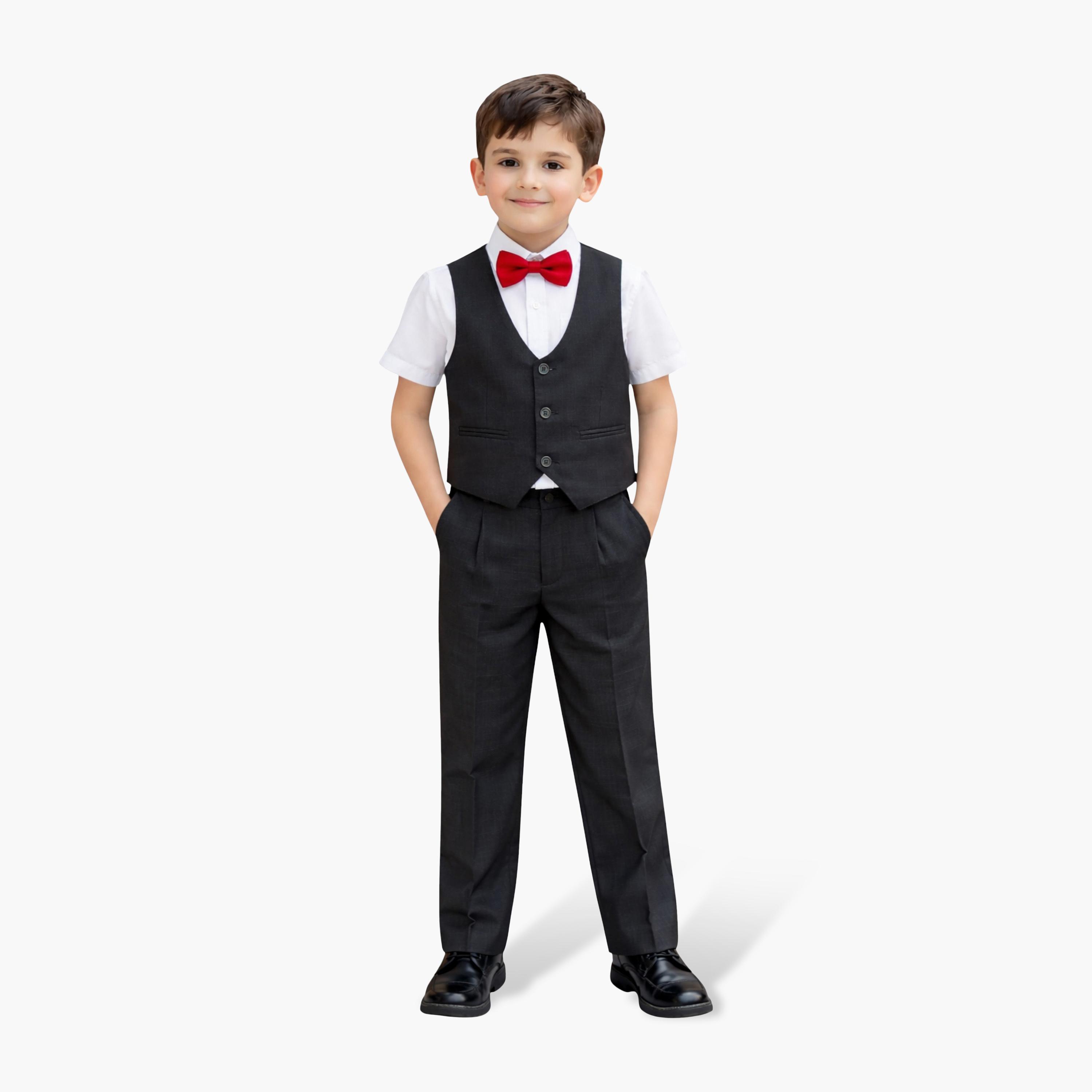 Victor and Jane Waistcoat, Shirt, Trousers & Bow Tie Set-boys-clothing-setsandcoords-image-1