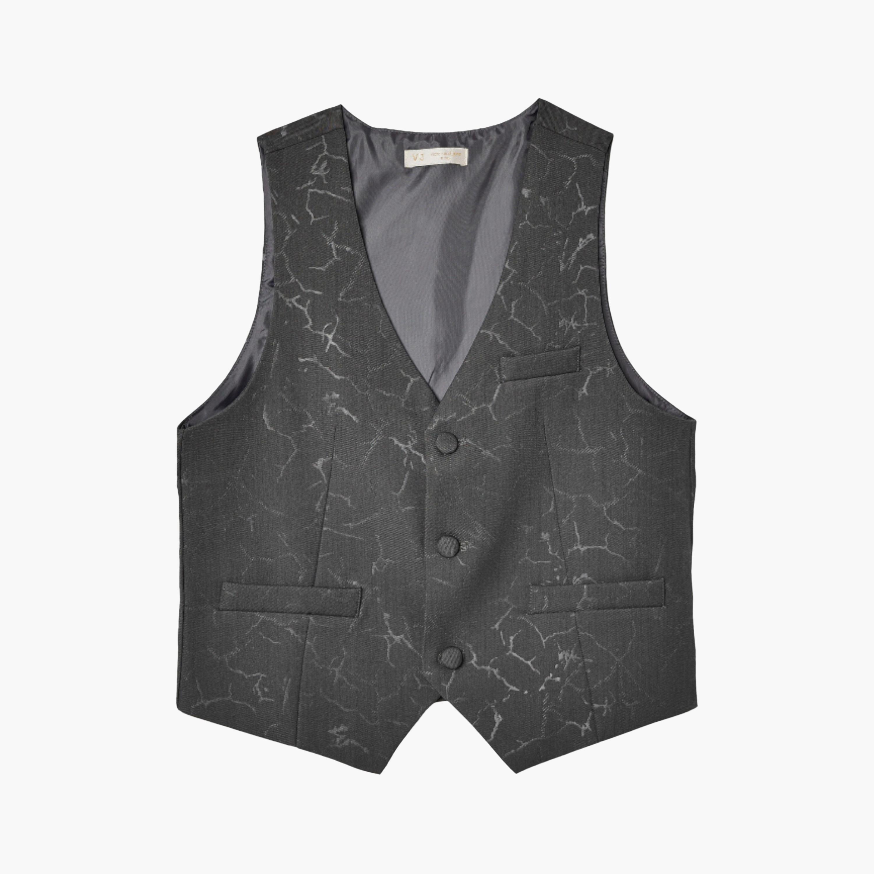 طقم 4 قطع قميص بأكمام كاملة مع فيست ويست كوت وبنطال من فيكتور أند جين-boys-clothing-setsandcoords-image-10