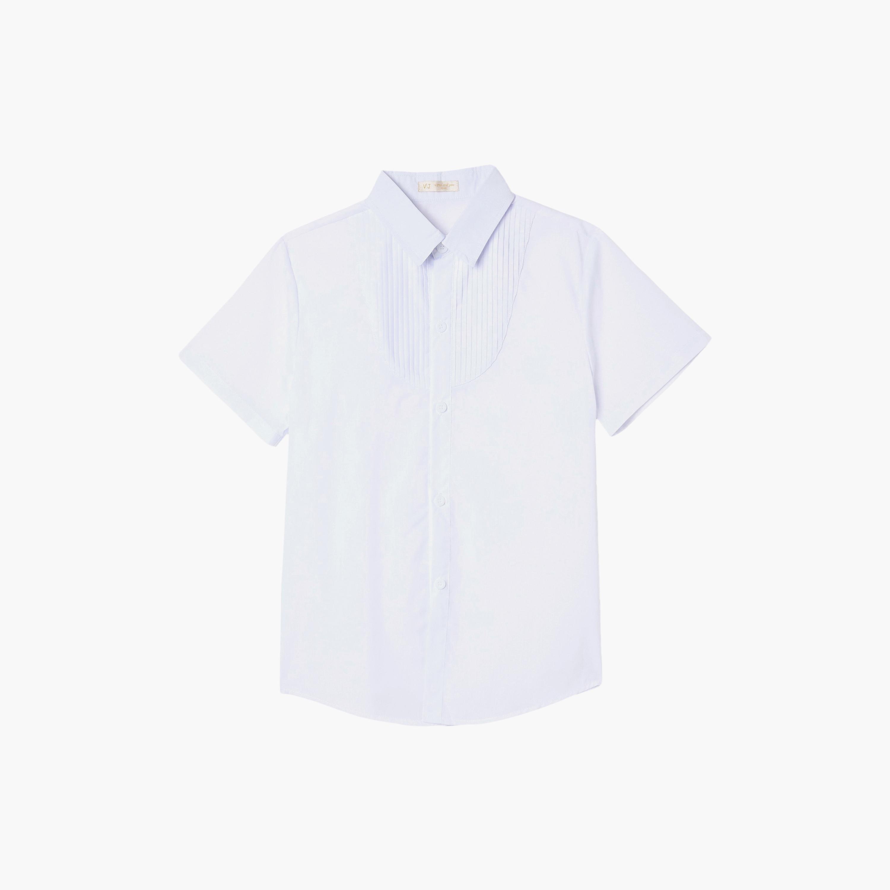 Victor and Jane 4-Piece Half Sleeves Shirt with Waistcoat & Trousers Set-boys-clothing-setsandcoords-image-9