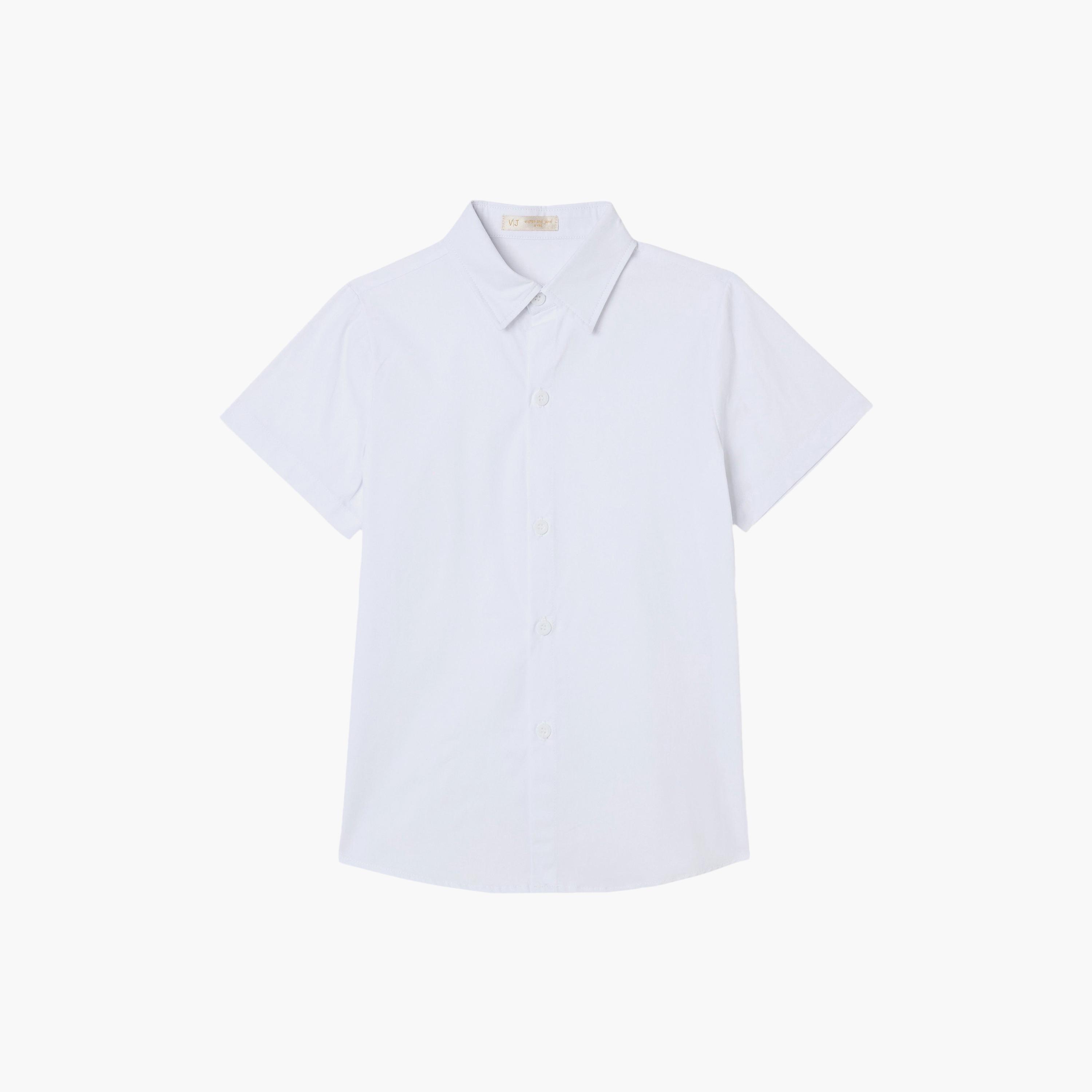 Victor and Jane 4-Piece Half Sleeves Shirt with Waistcoat & Trousers Set-boys-clothing-setsandcoords-image-7