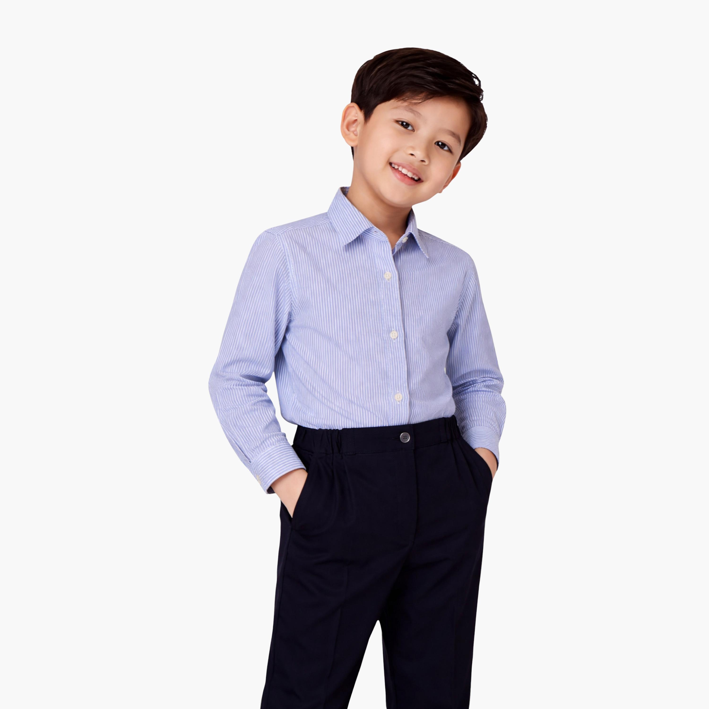 طقم رسمي مكون من قميص، بنطلون، حمالات وربطة عنق "بو تاي" من فيكتور آند جين-boys-clothing-setsandcoords-image-4