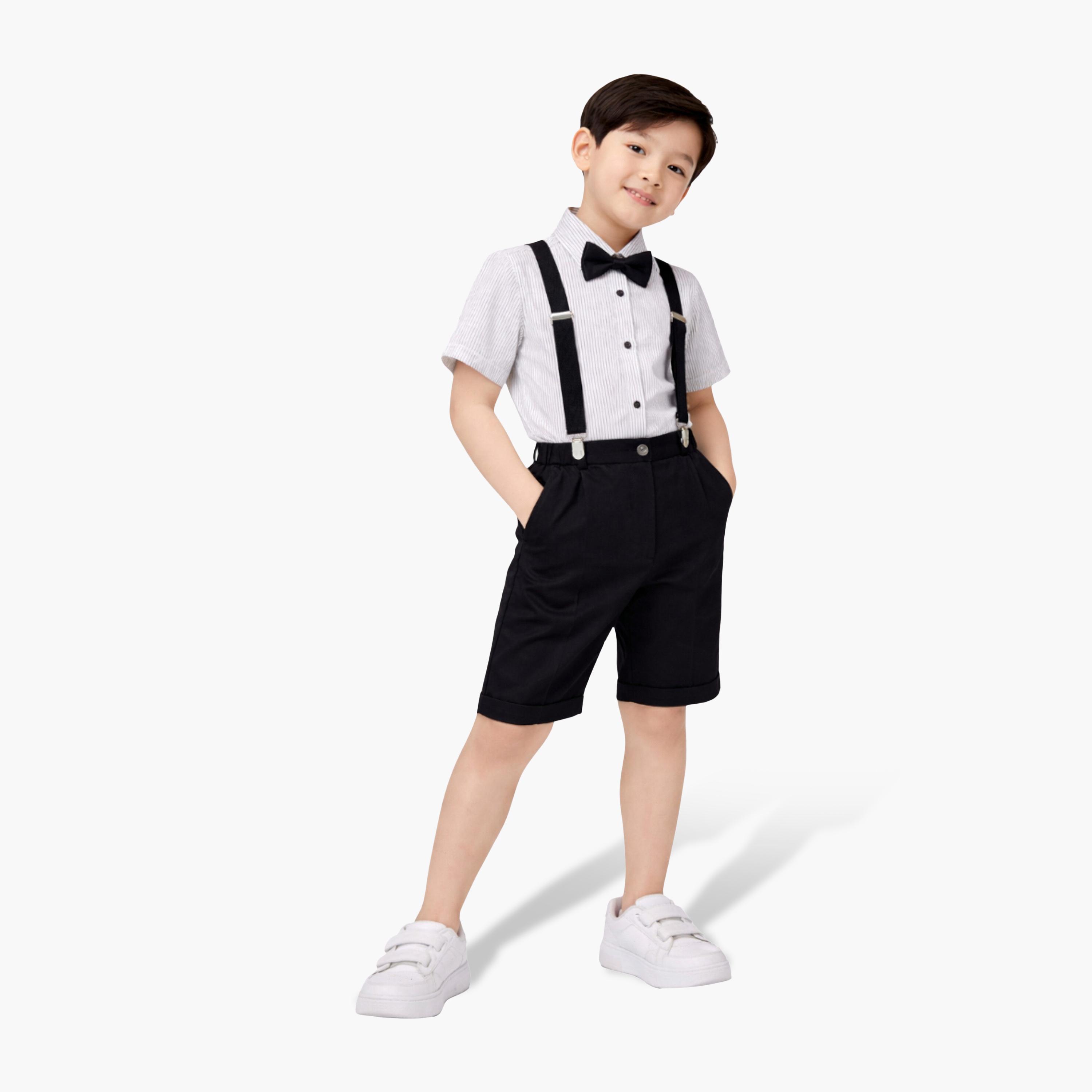 Victor and Jane Formal Shirt, Shorts, Suspenders & Bow Tie Set-boys-clothing-setsandcoords-image-1